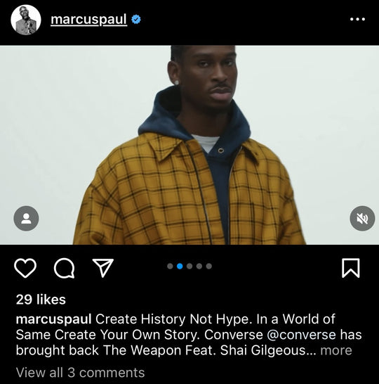 Shai Gilgeous Alexander in IG post wearing Les Tien classic hoodie