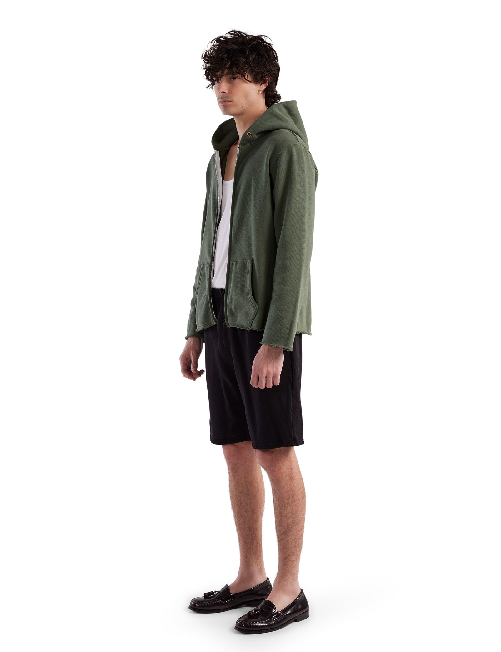 Heavyweight Raw Zip Hoodie