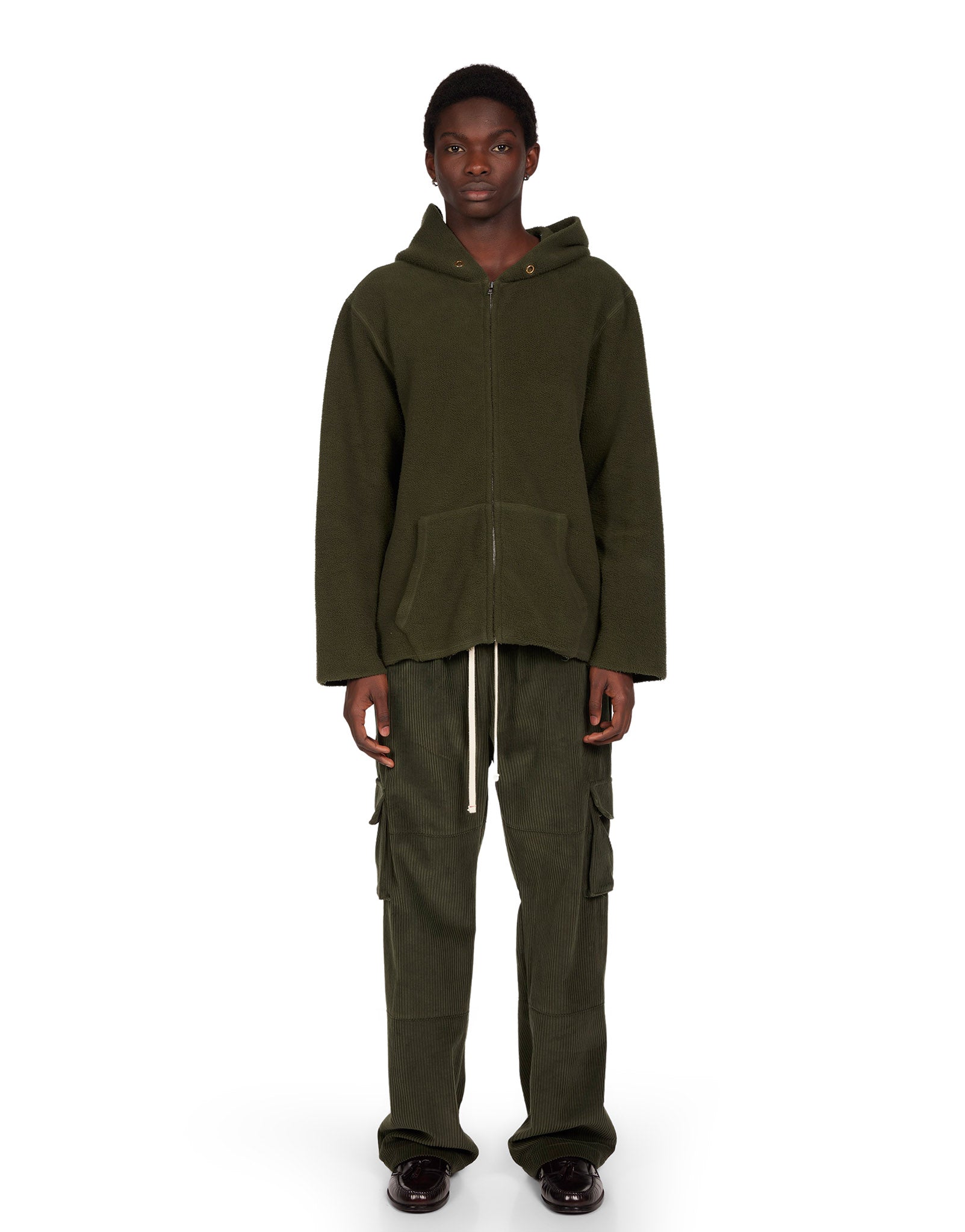 Heavyweight Inside Out Raw Zip Hoodie