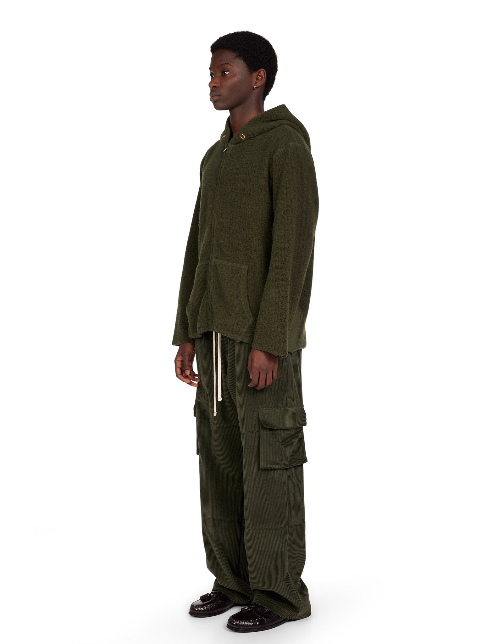 Heavyweight Inside Out Raw Zip Hoodie