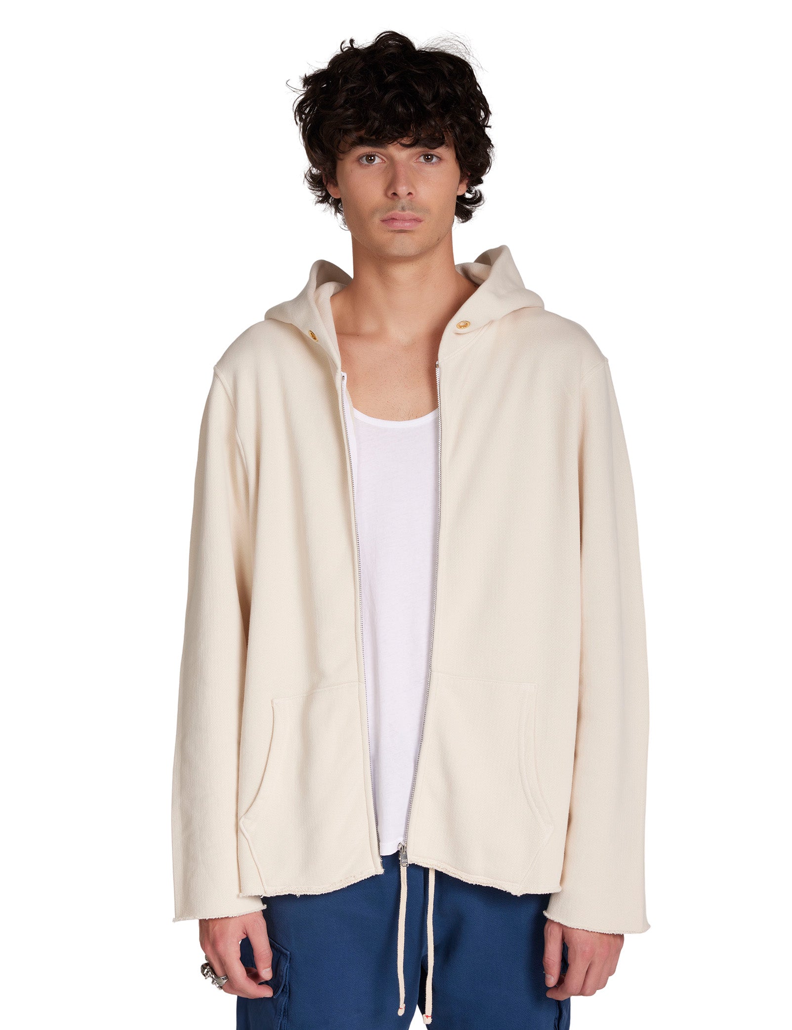 Heavyweight Raw Zip Hoodie – L E S T I E N