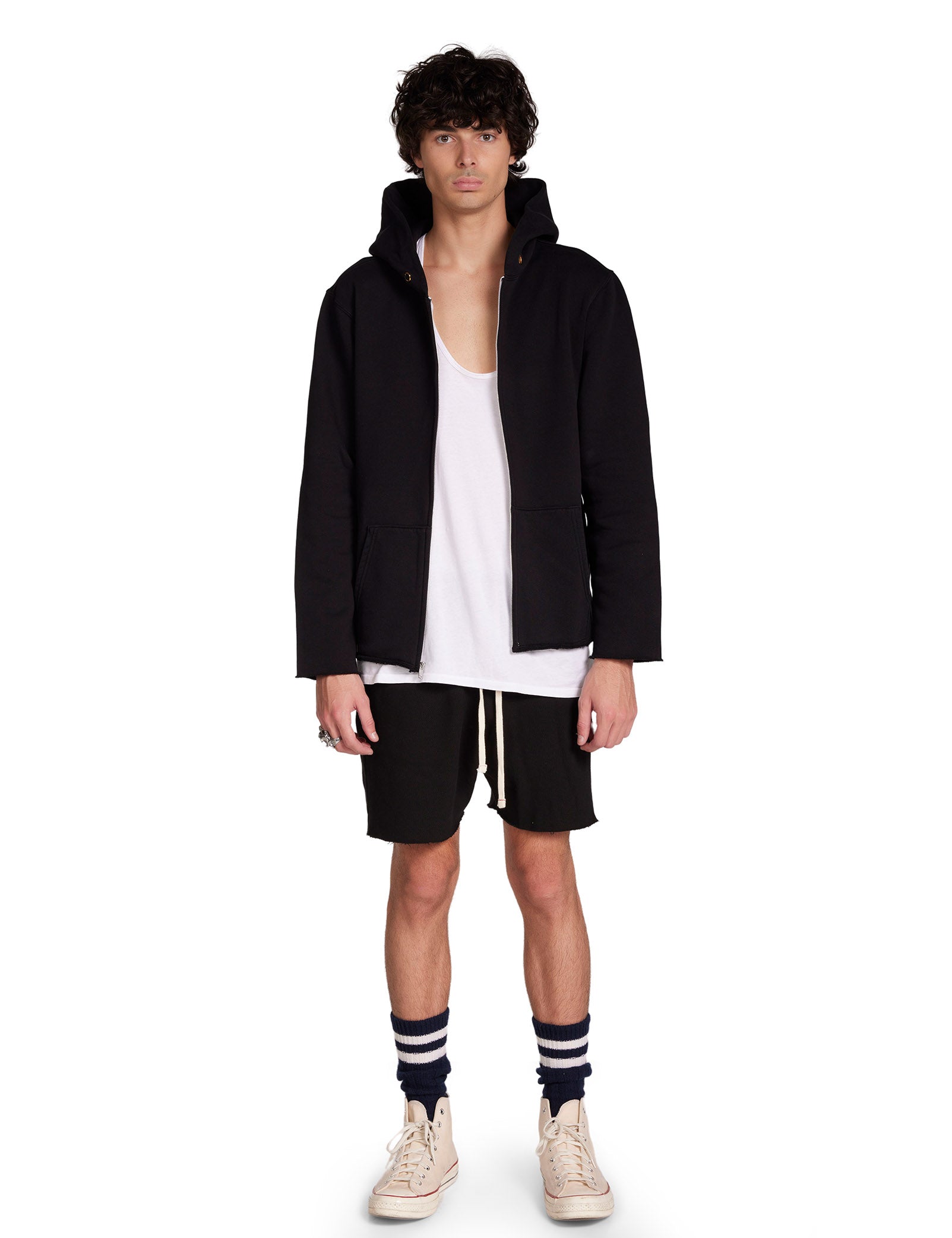 Heavyweight Raw Zip Hoodie