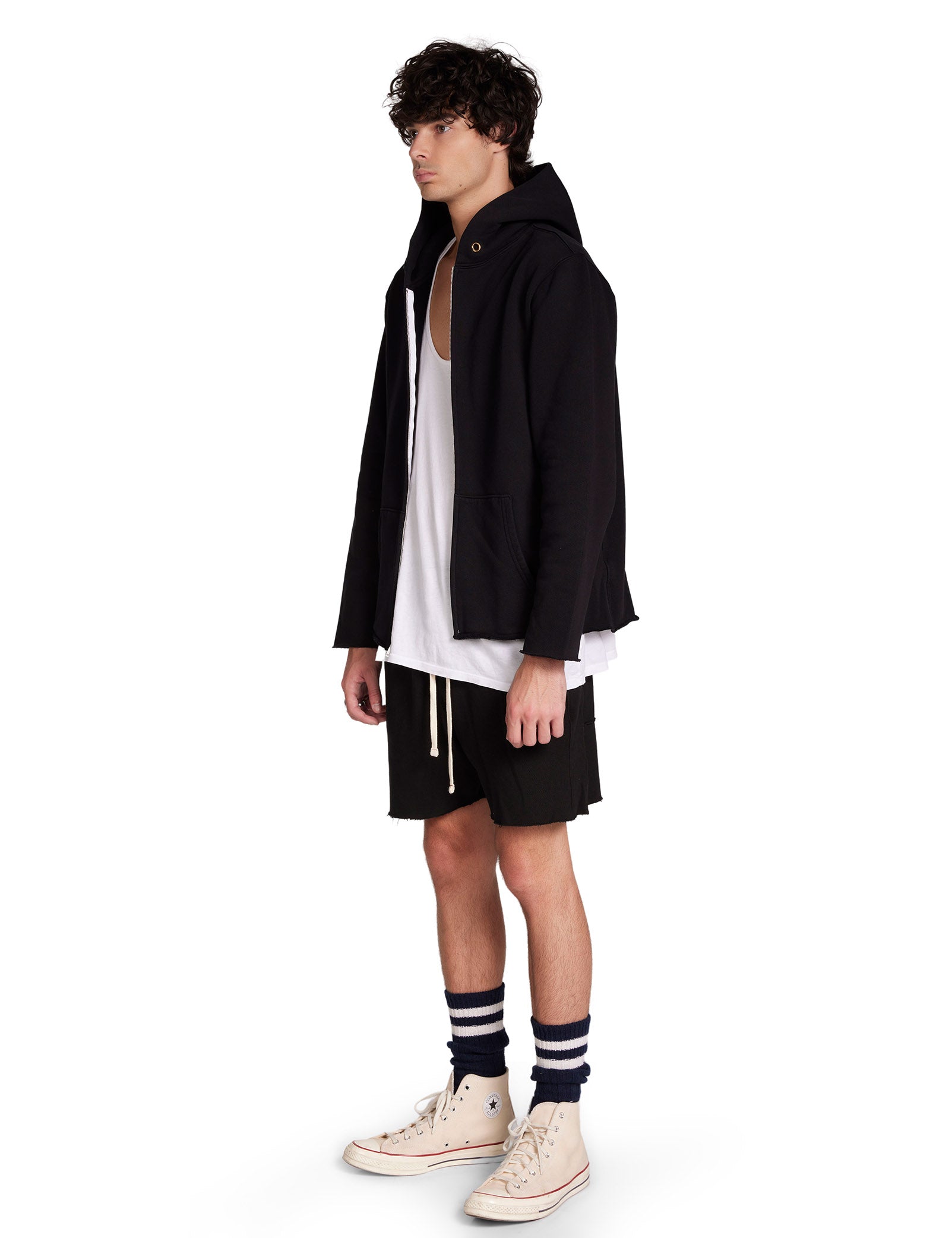 Heavyweight Raw Zip Hoodie