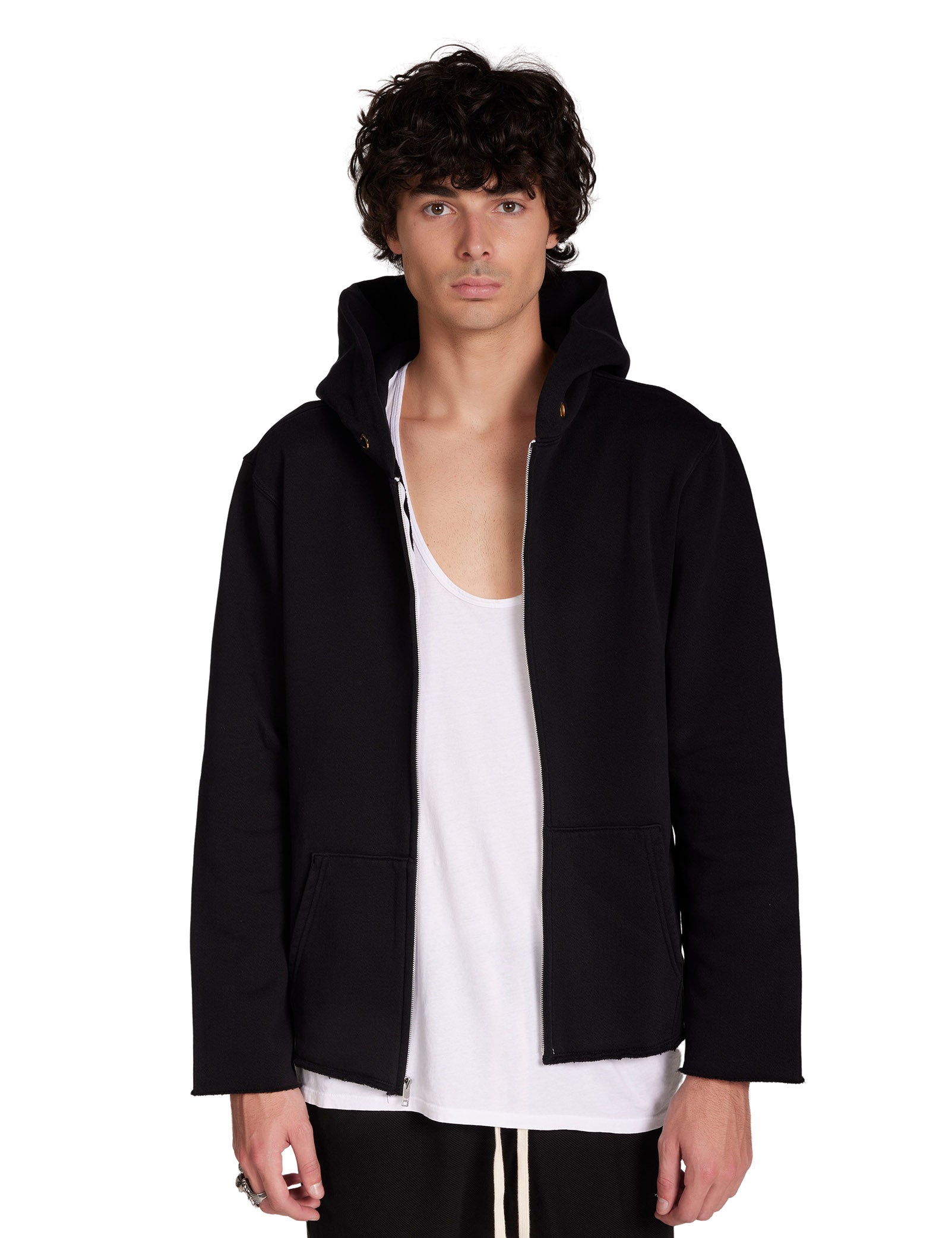 Heavyweight Raw Zip Hoodie