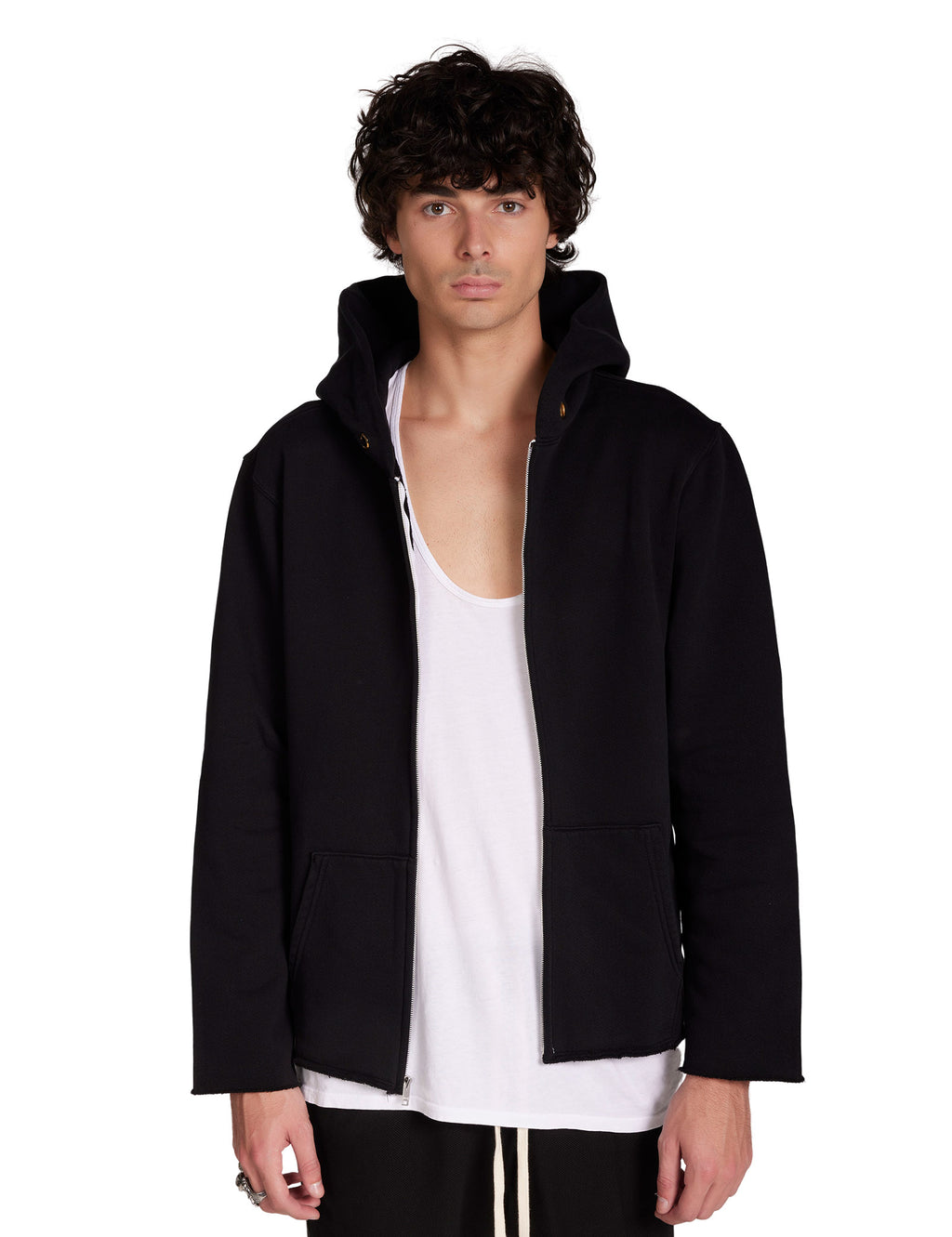Heavyweight Raw Zip Hoodie – L E S T I E N