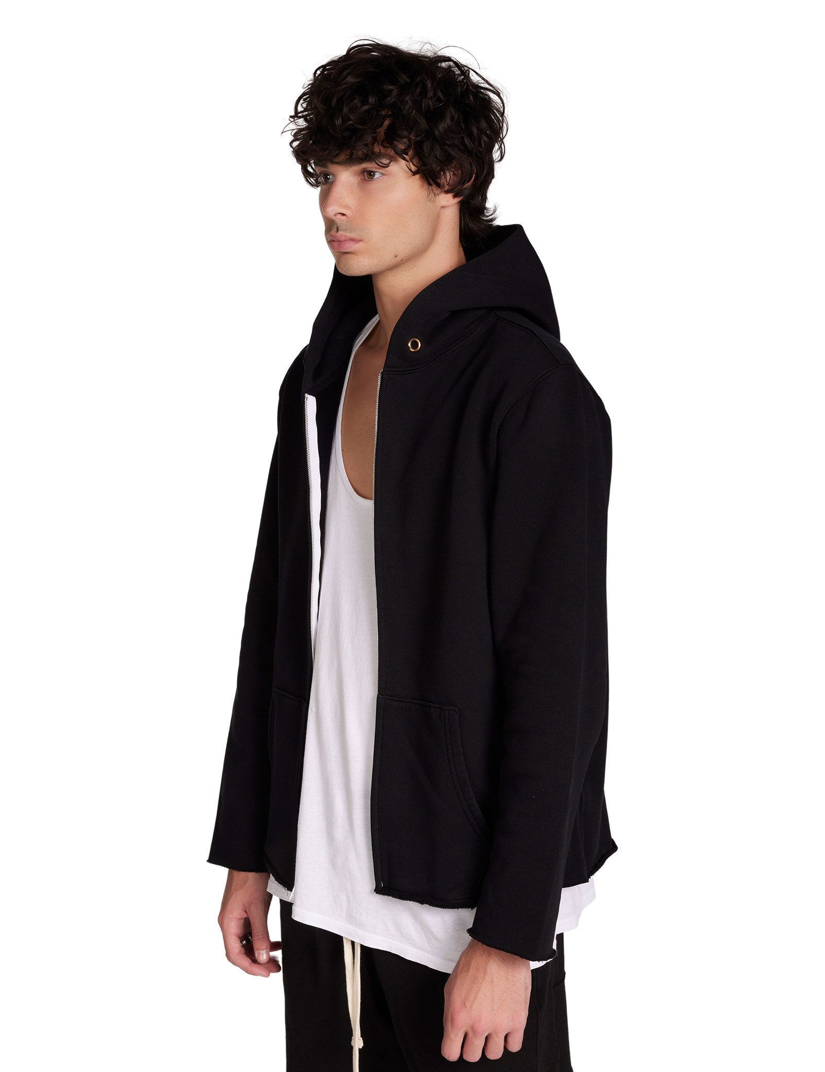 Heavyweight Raw Zip Hoodie