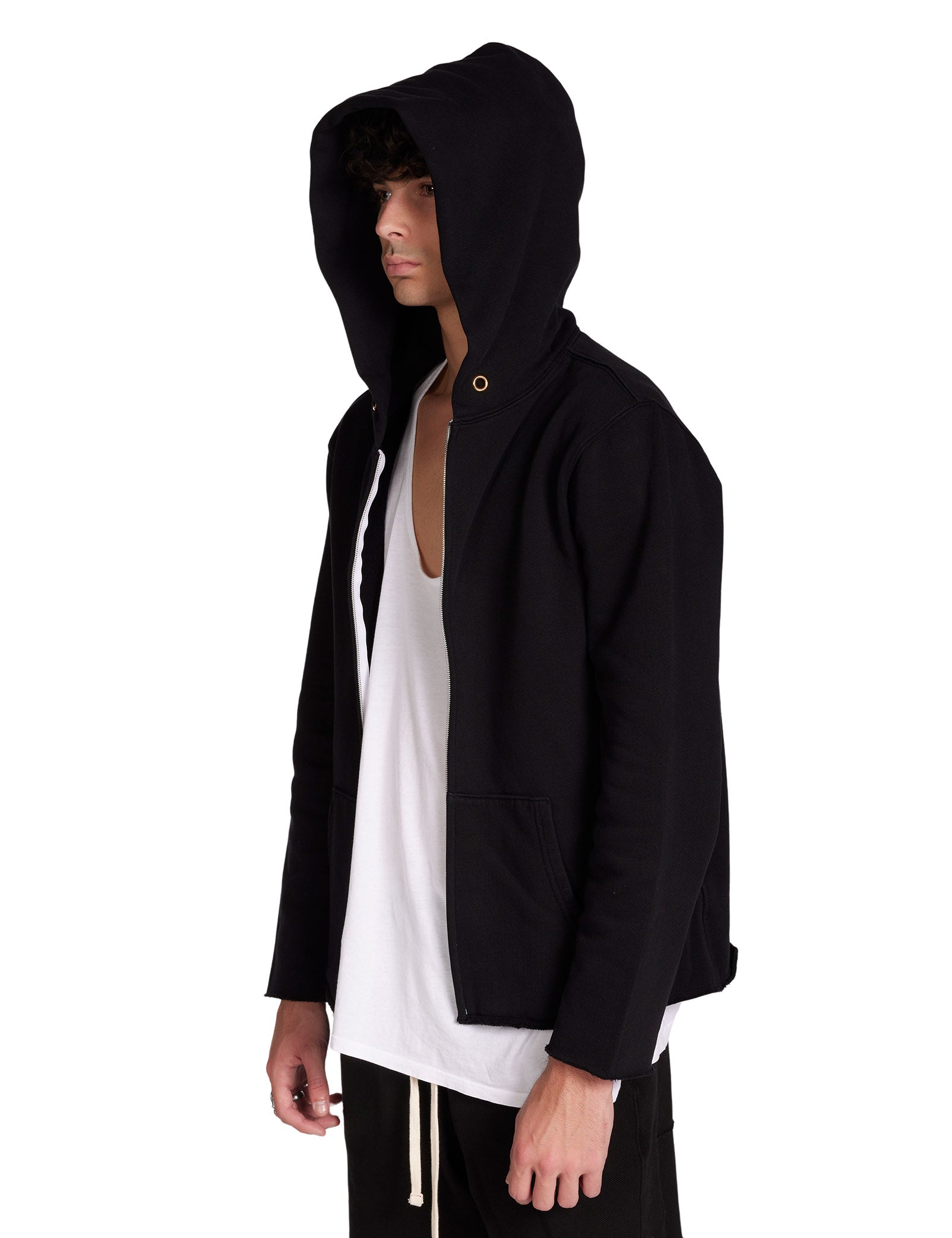 Heavyweight Raw Zip Hoodie