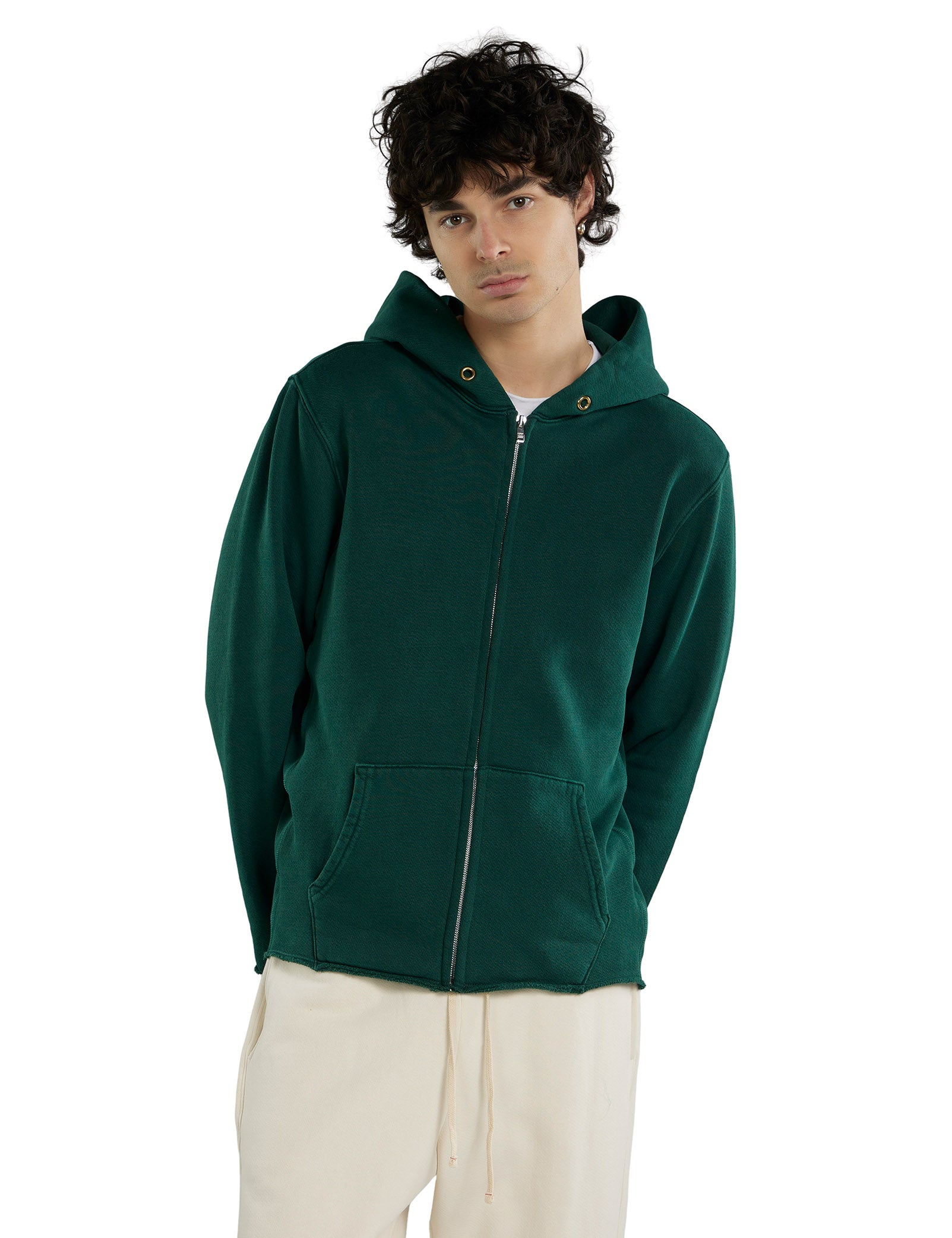 Heavyweight Raw Zip Hoodie