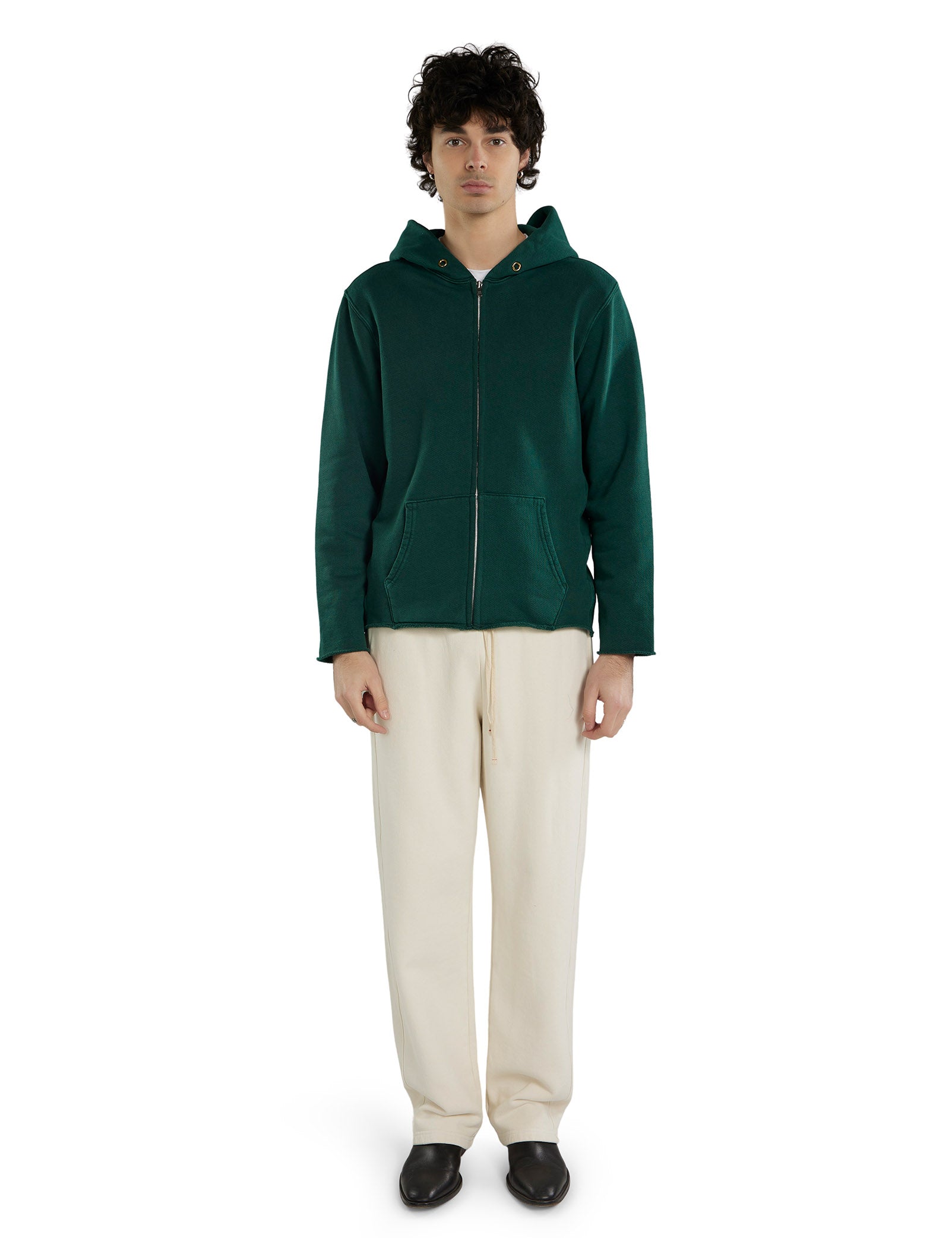 Heavyweight Raw Zip Hoodie