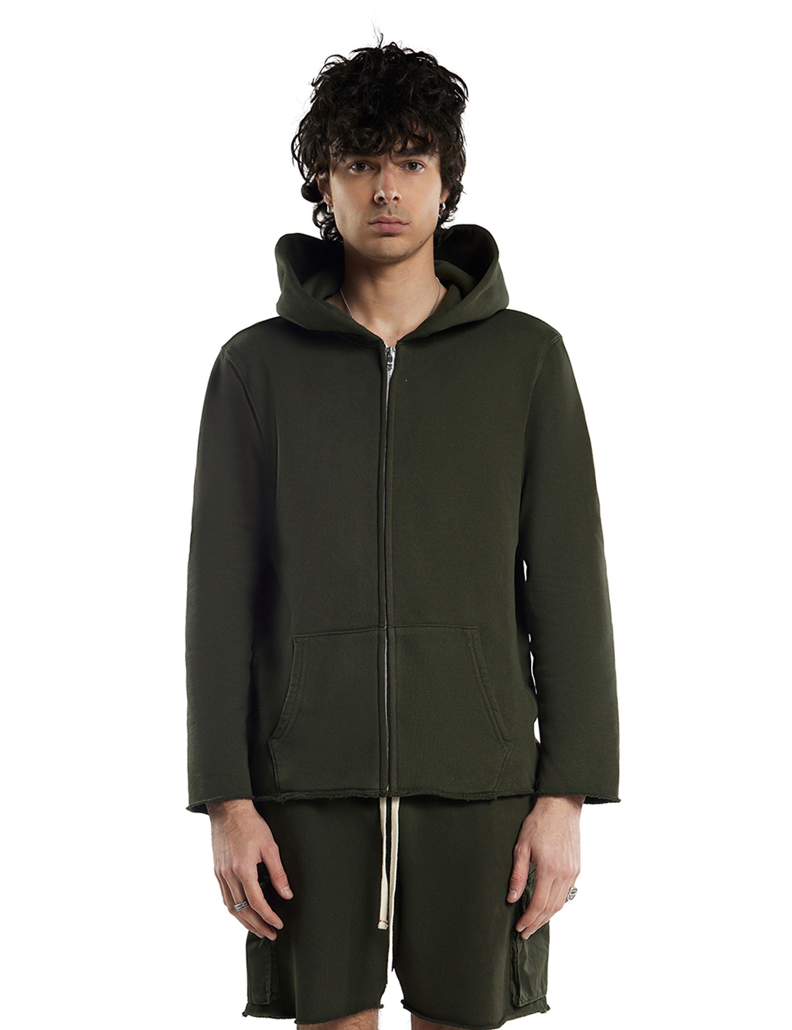 Heavyweight Raw Zip Hoodie