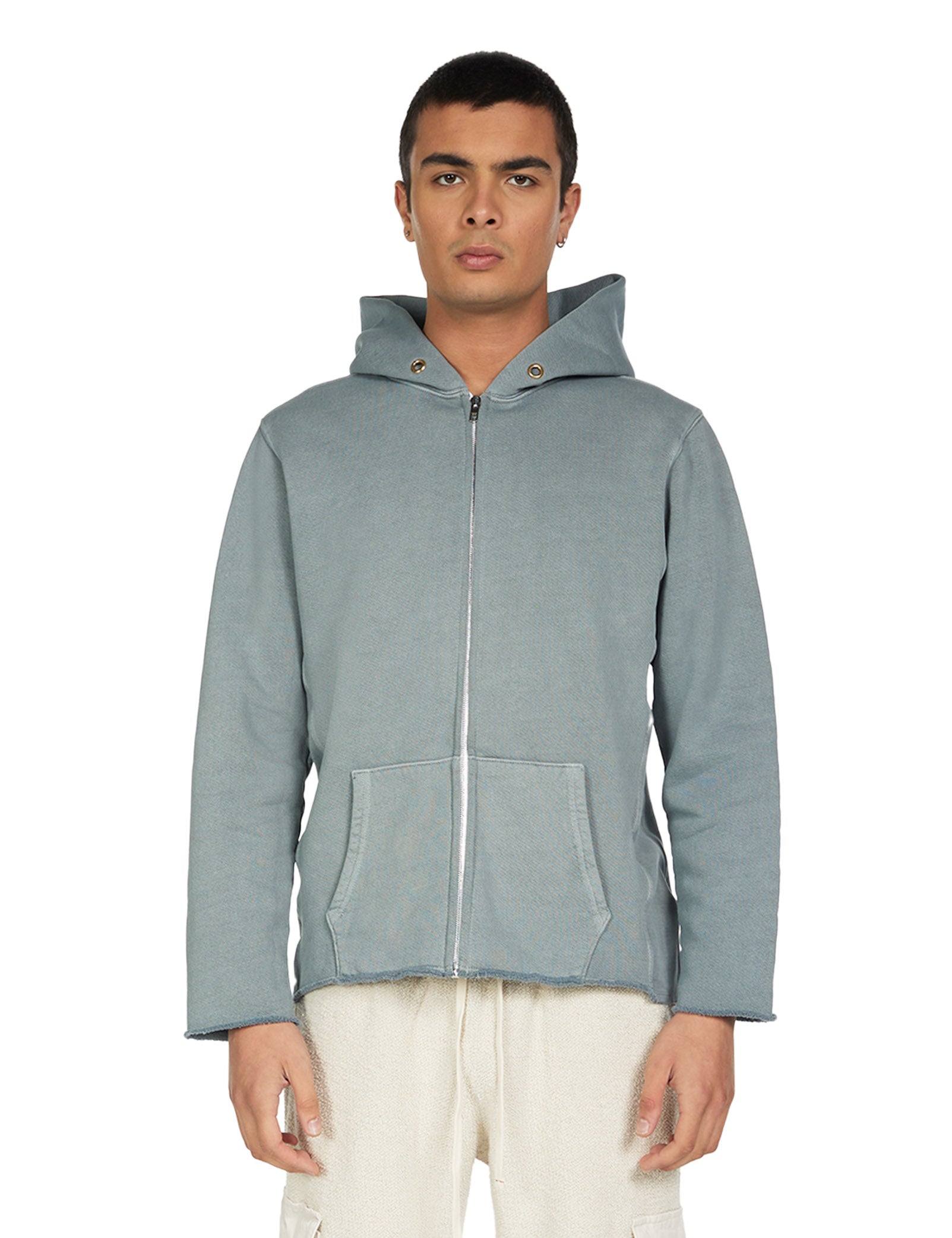 Heavyweight Raw Zip Hoodie