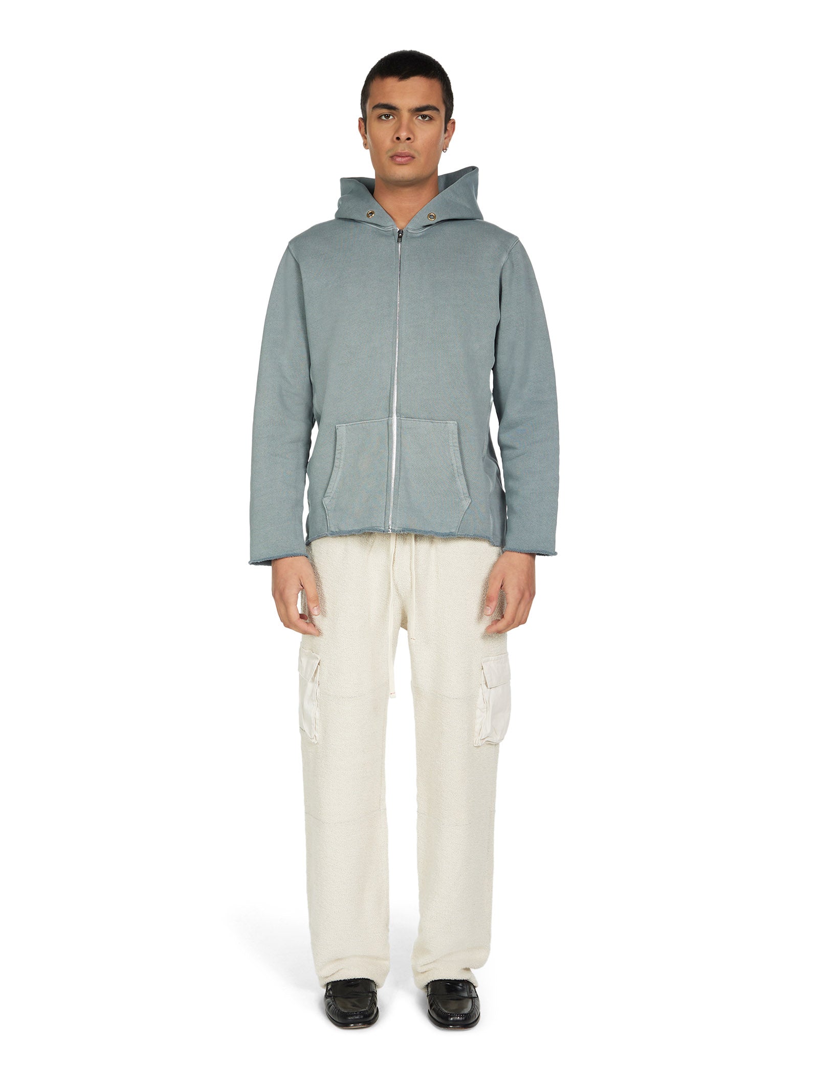 Heavyweight Raw Zip Hoodie