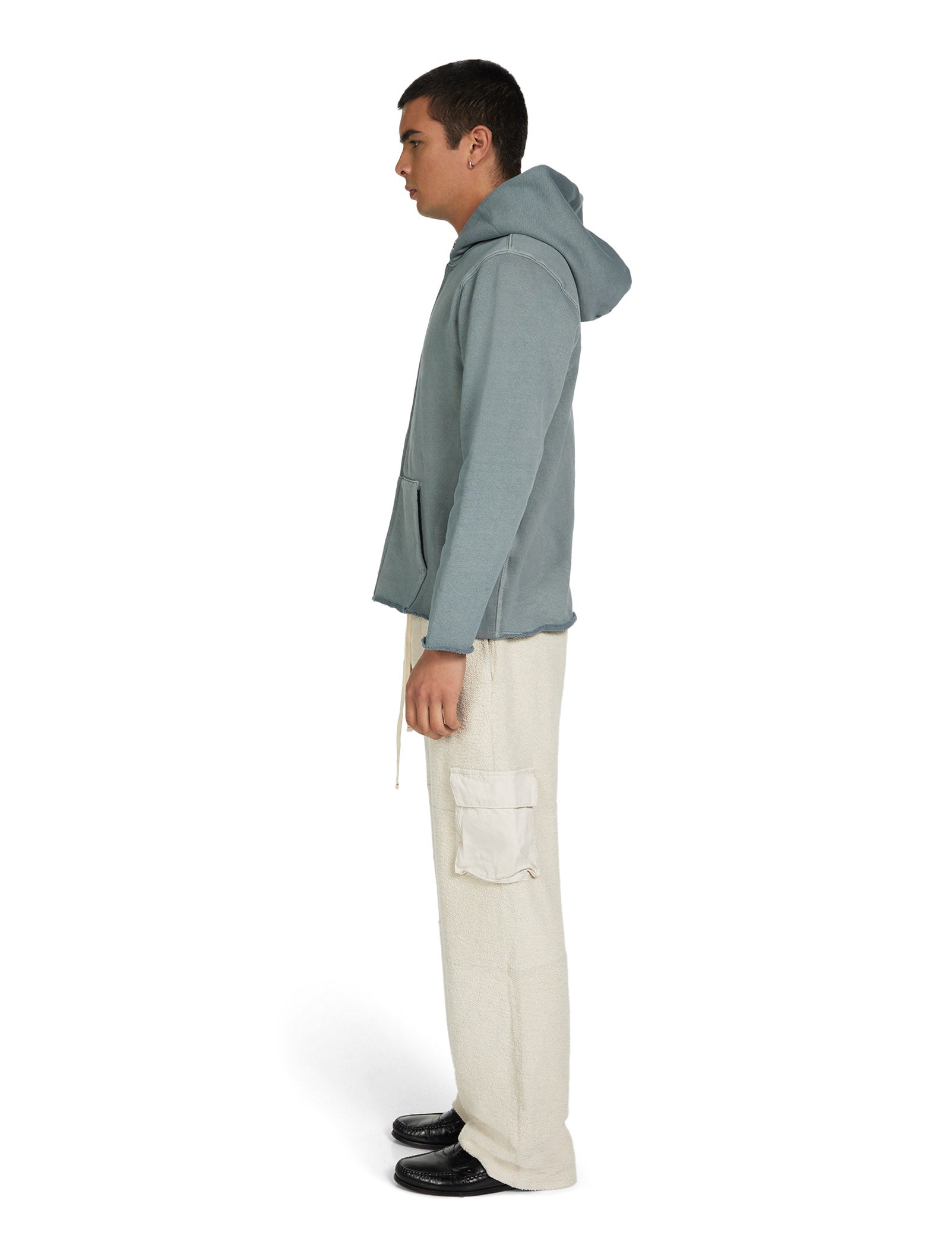 Heavyweight Raw Zip Hoodie