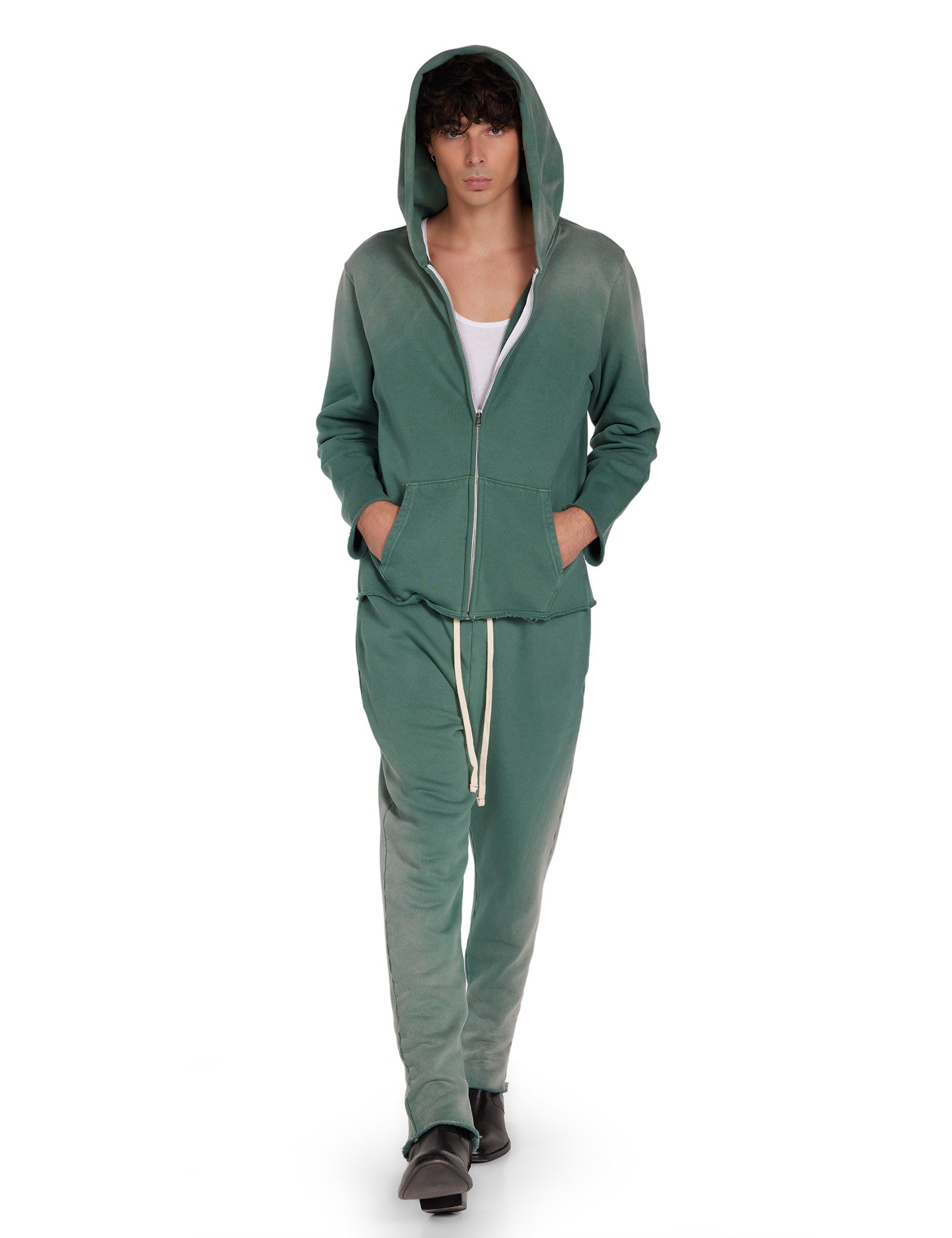 Heavyweight Raw Zip Hoodie