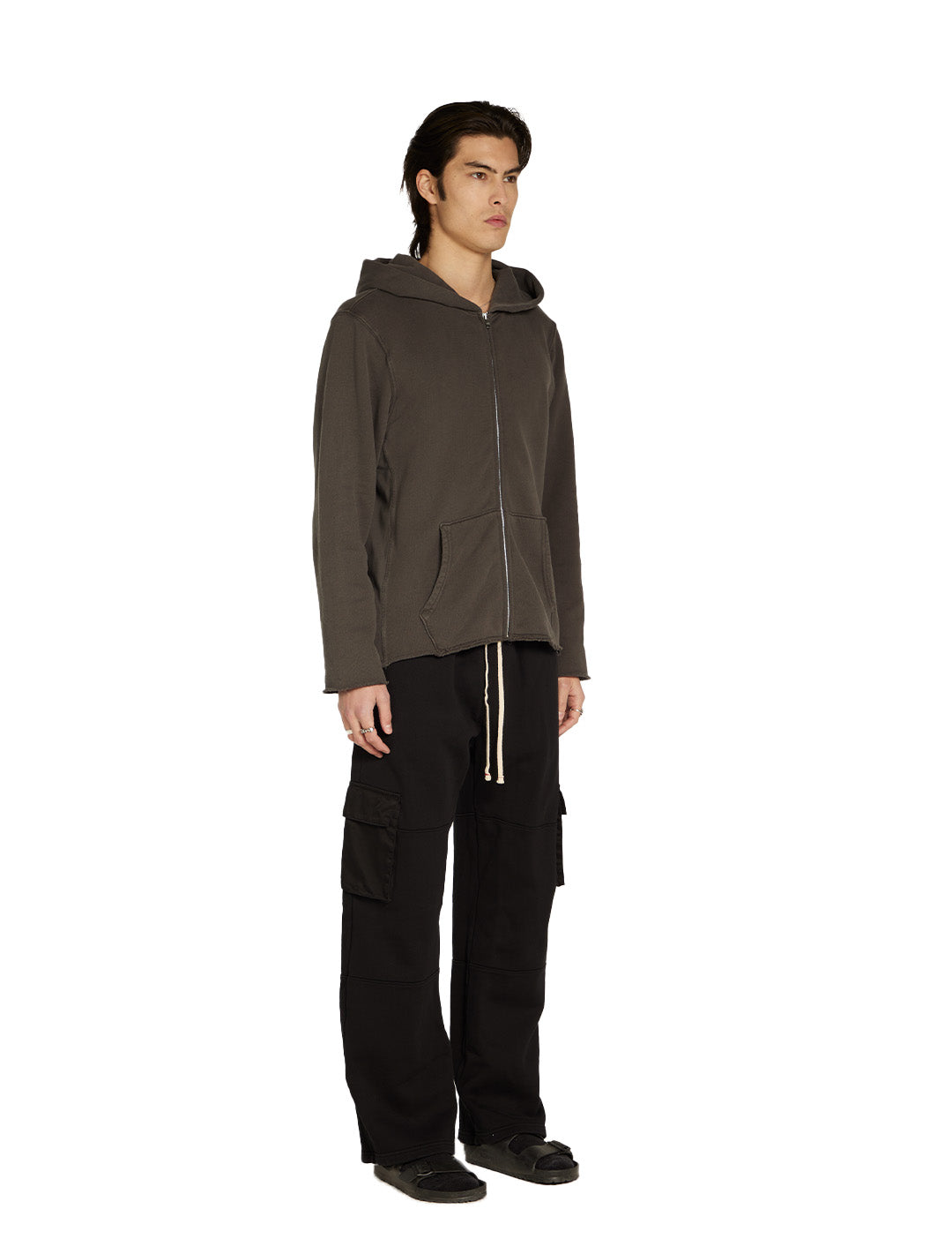 Heavyweight Raw Zip Hoodie
