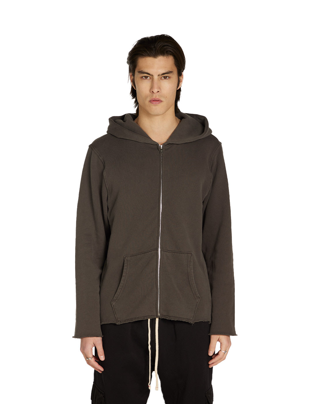 Heavyweight Raw Zip Hoodie