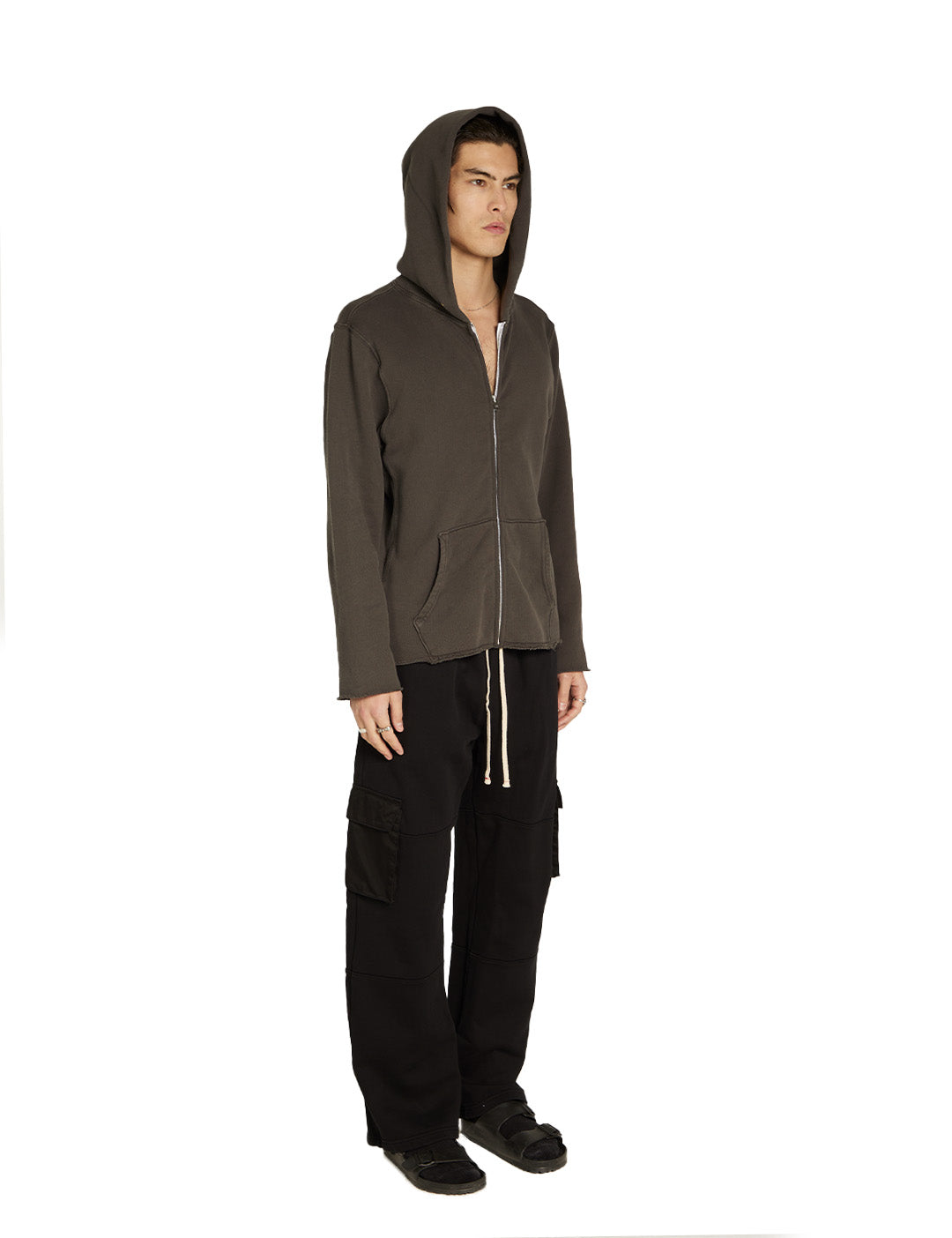 Heavyweight Raw Zip Hoodie