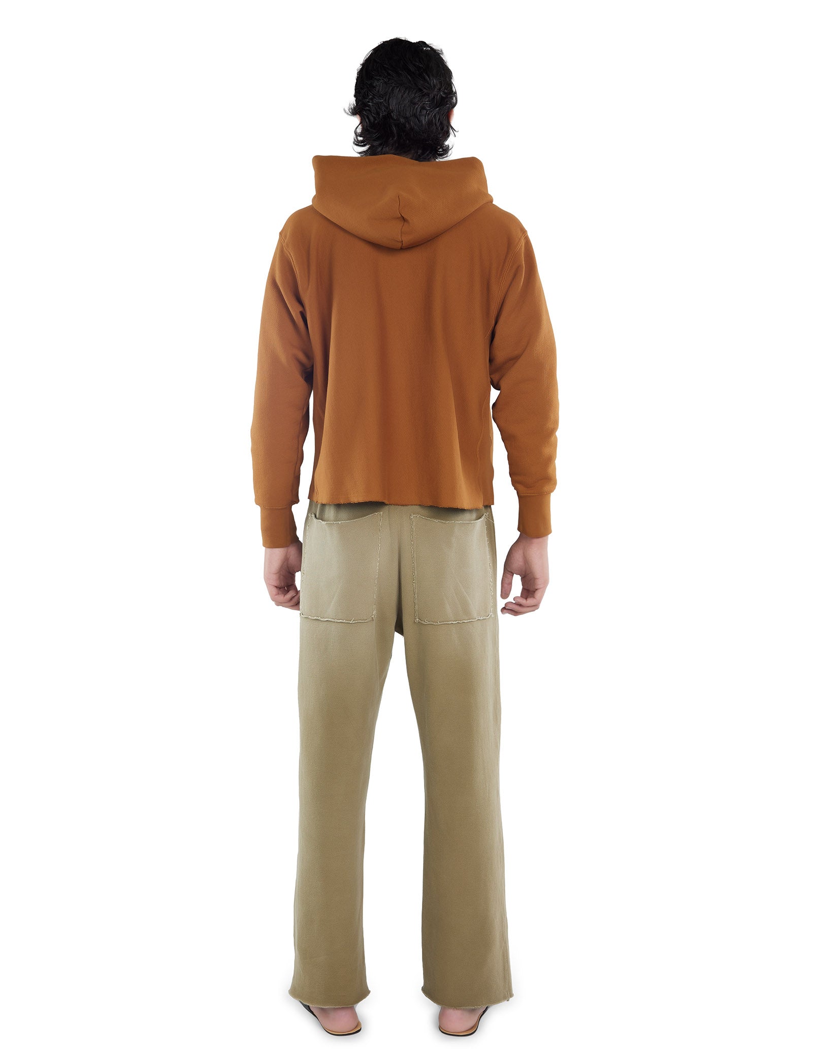 Heavyweight Raw Cropped Hoodie