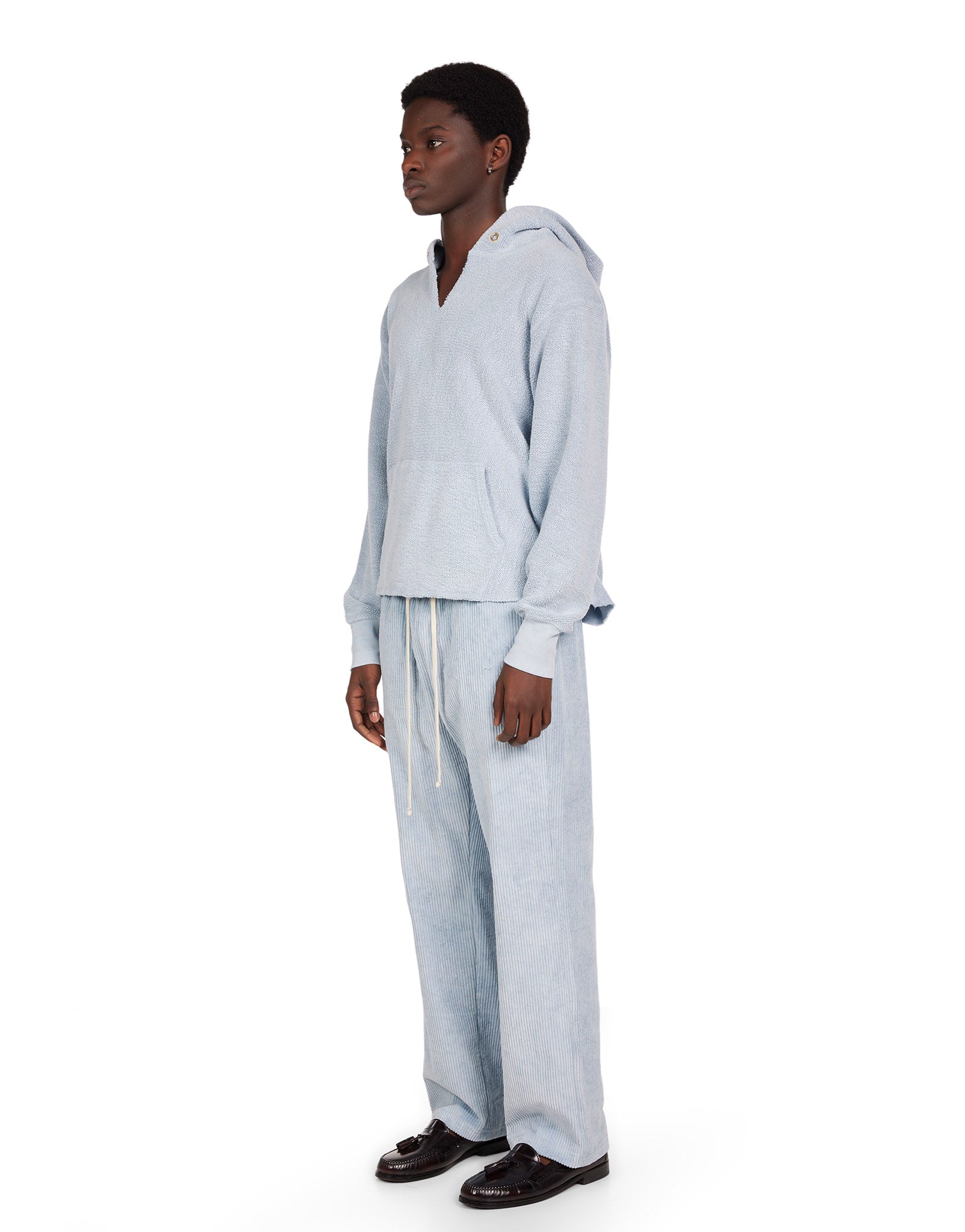 Heavyweight Inside Out Raw Cropped Hoodie