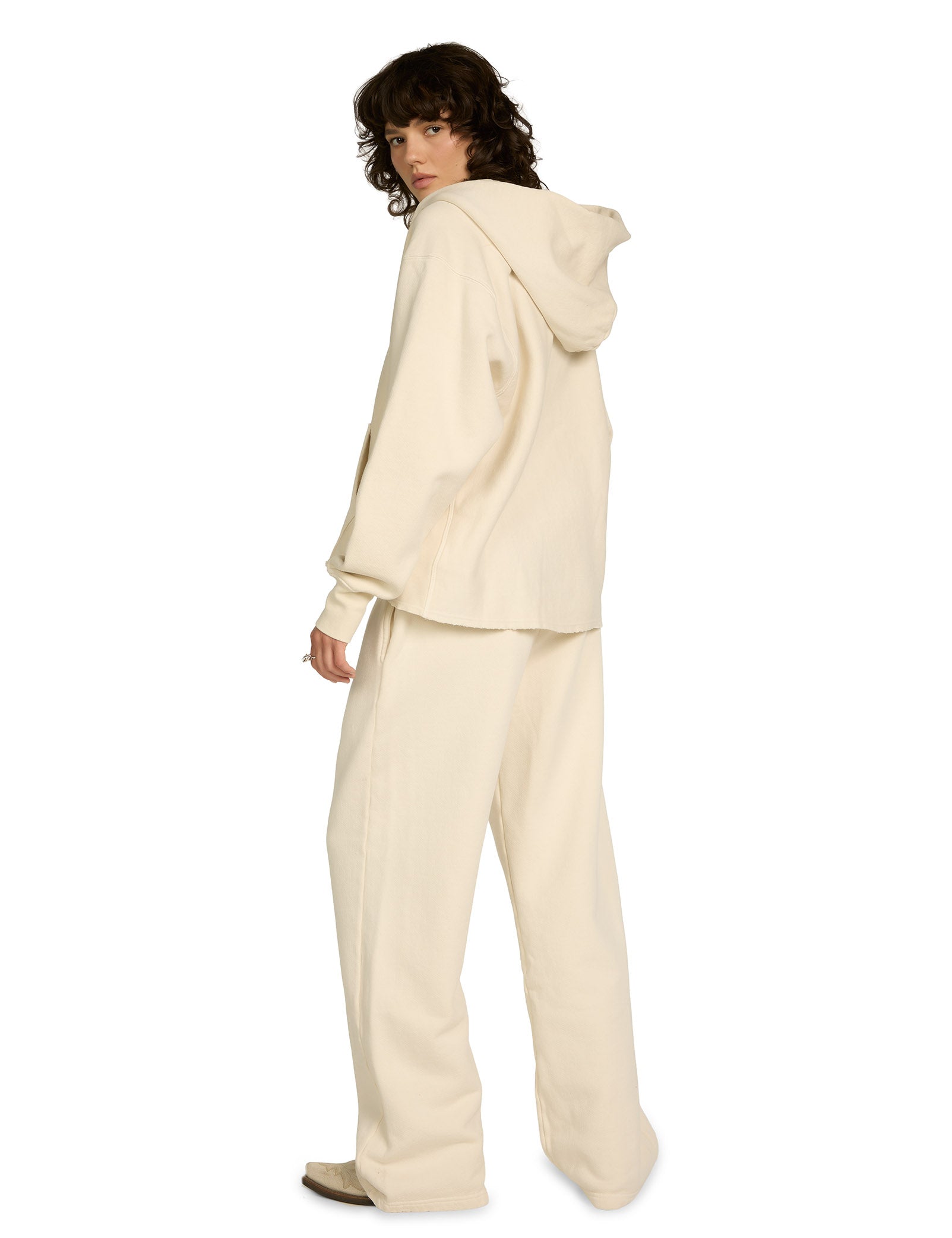 Heavyweight Raw Cropped Hoodie