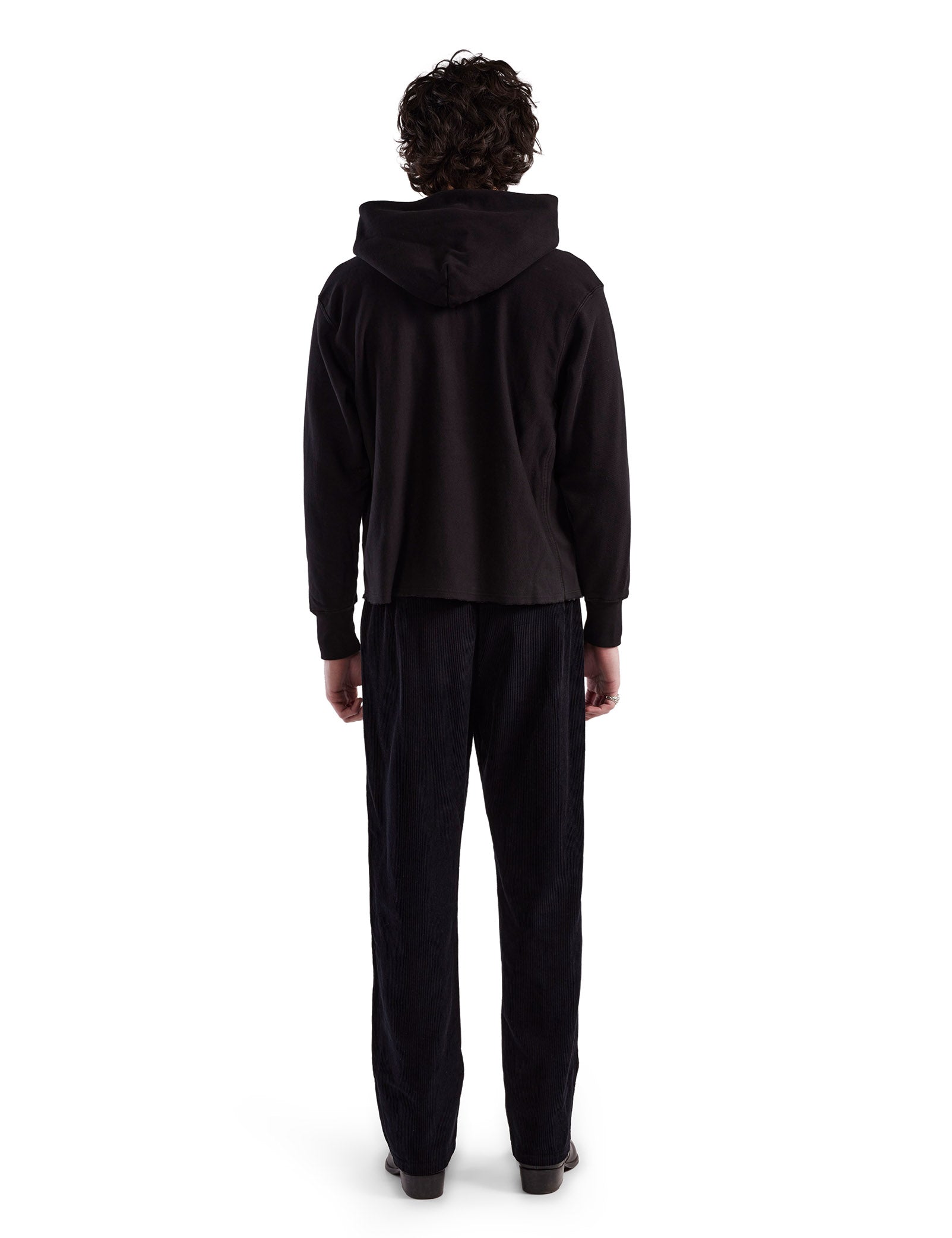 Heavyweight Raw Cropped Hoodie – L E S T I E N