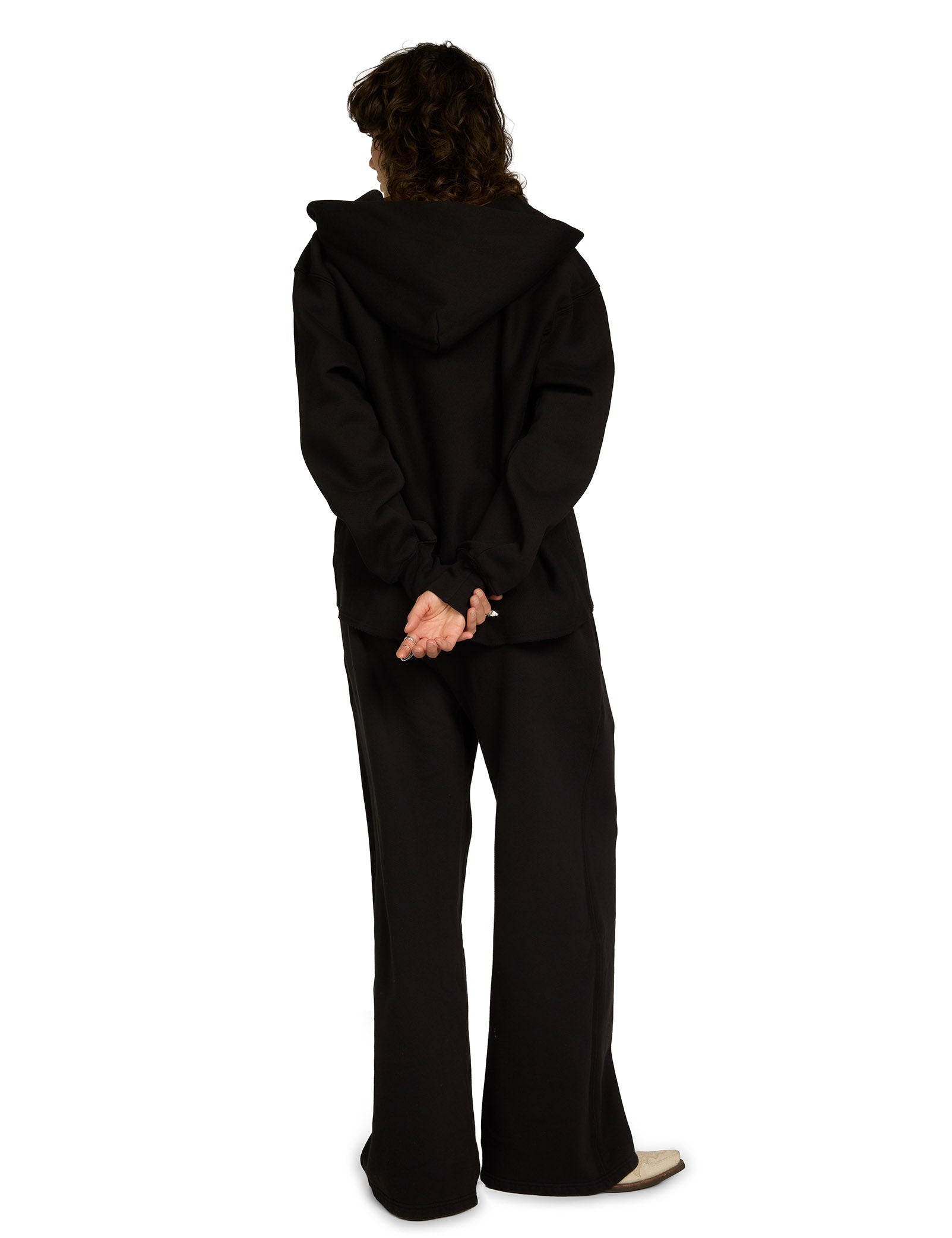 Heavyweight Raw Cropped Hoodie
