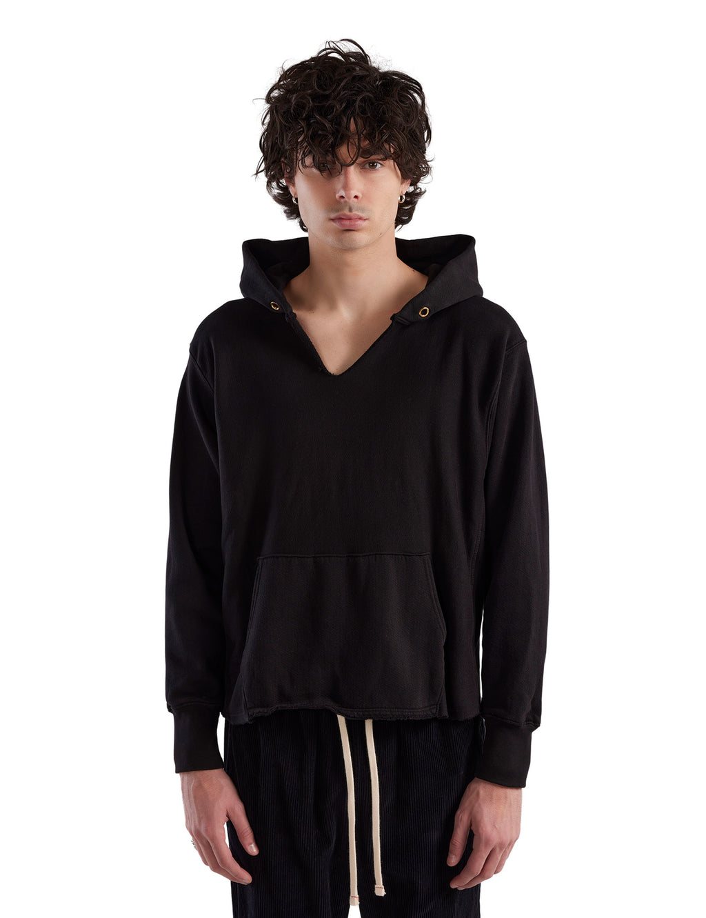 Heavyweight Raw Cropped Hoodie – L E S T I E N