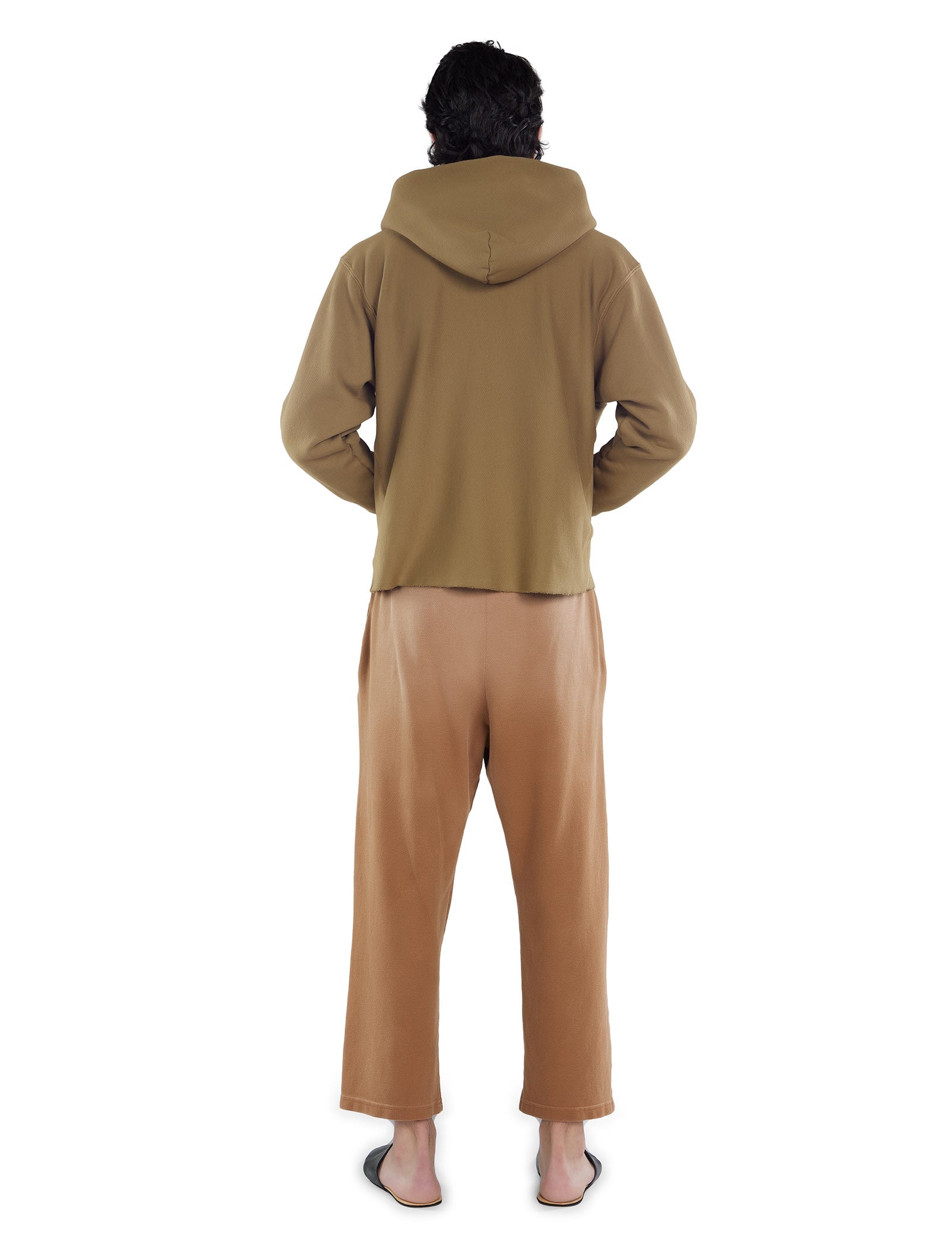 Heavyweight Raw Cropped Hoodie