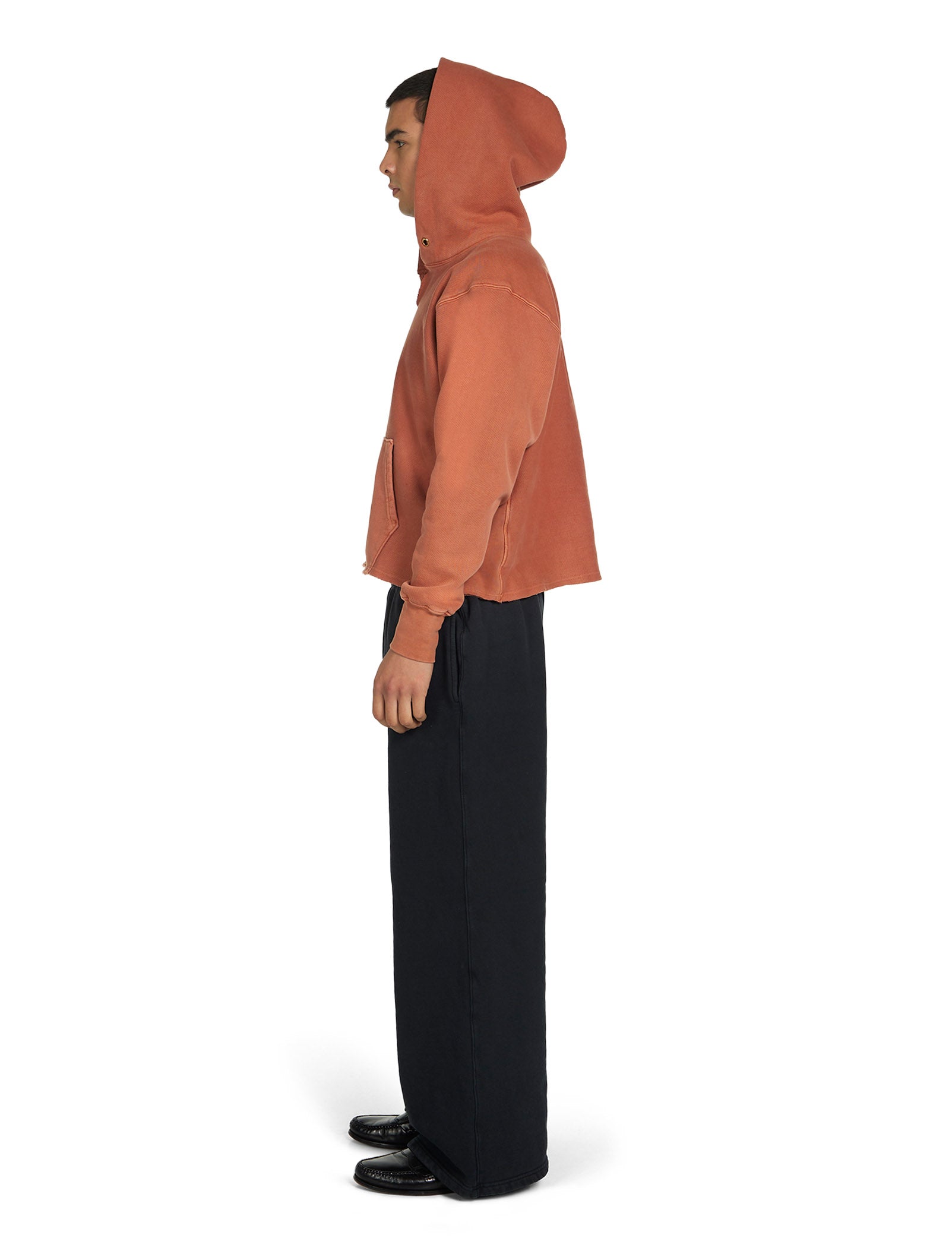 Heavyweight Raw Cropped Hoodie