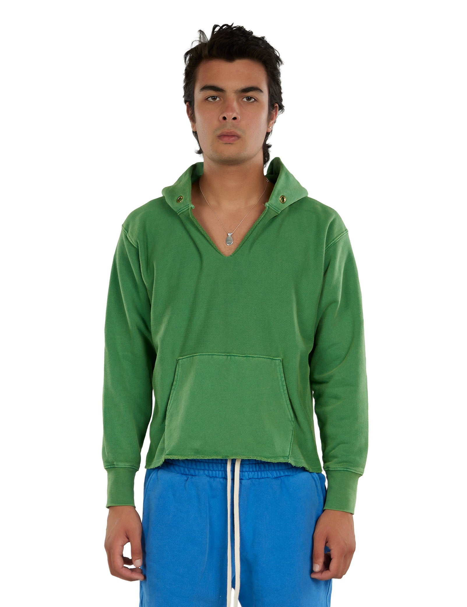 Heavyweight Raw Cropped Hoodie
