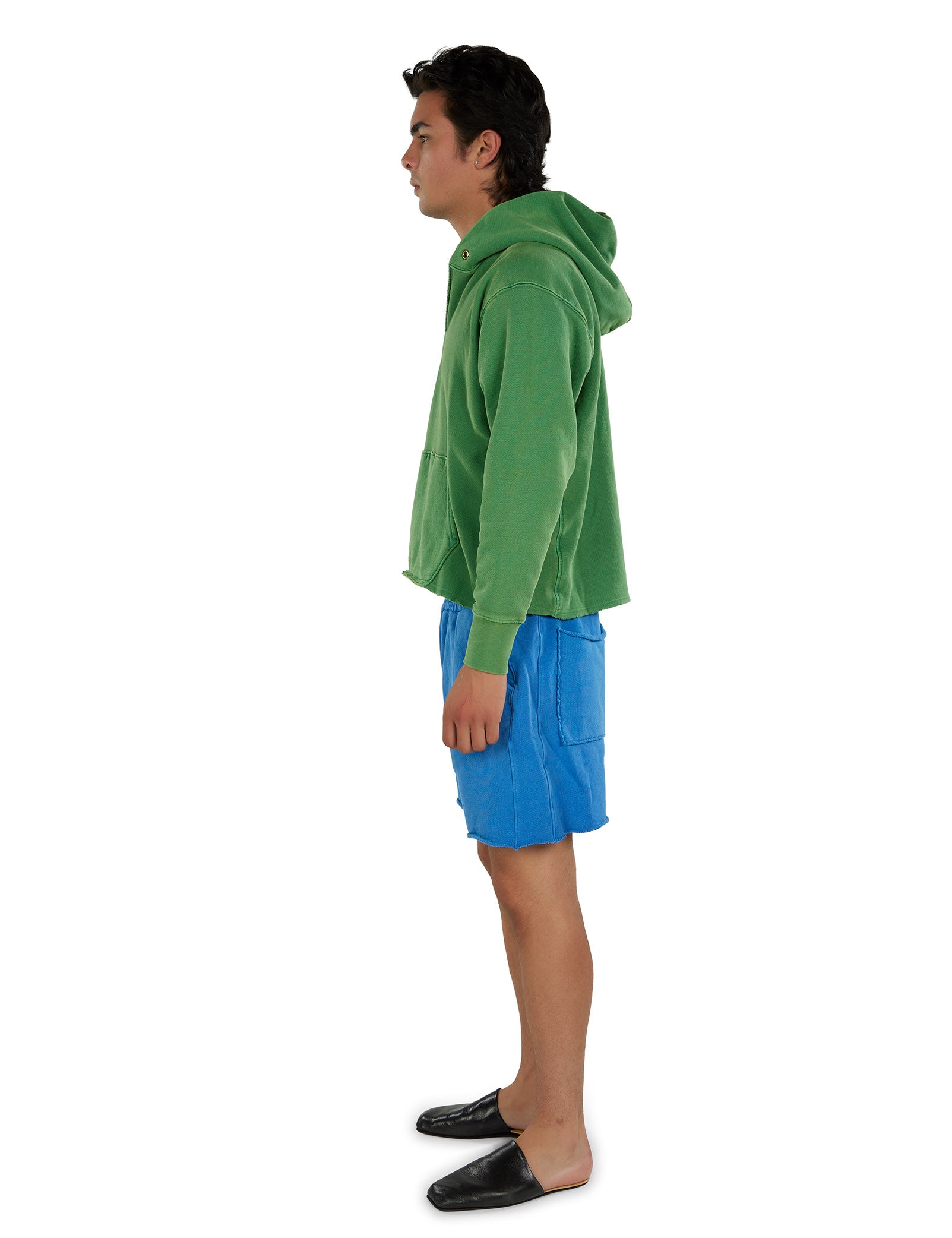 Heavyweight Raw Cropped Hoodie