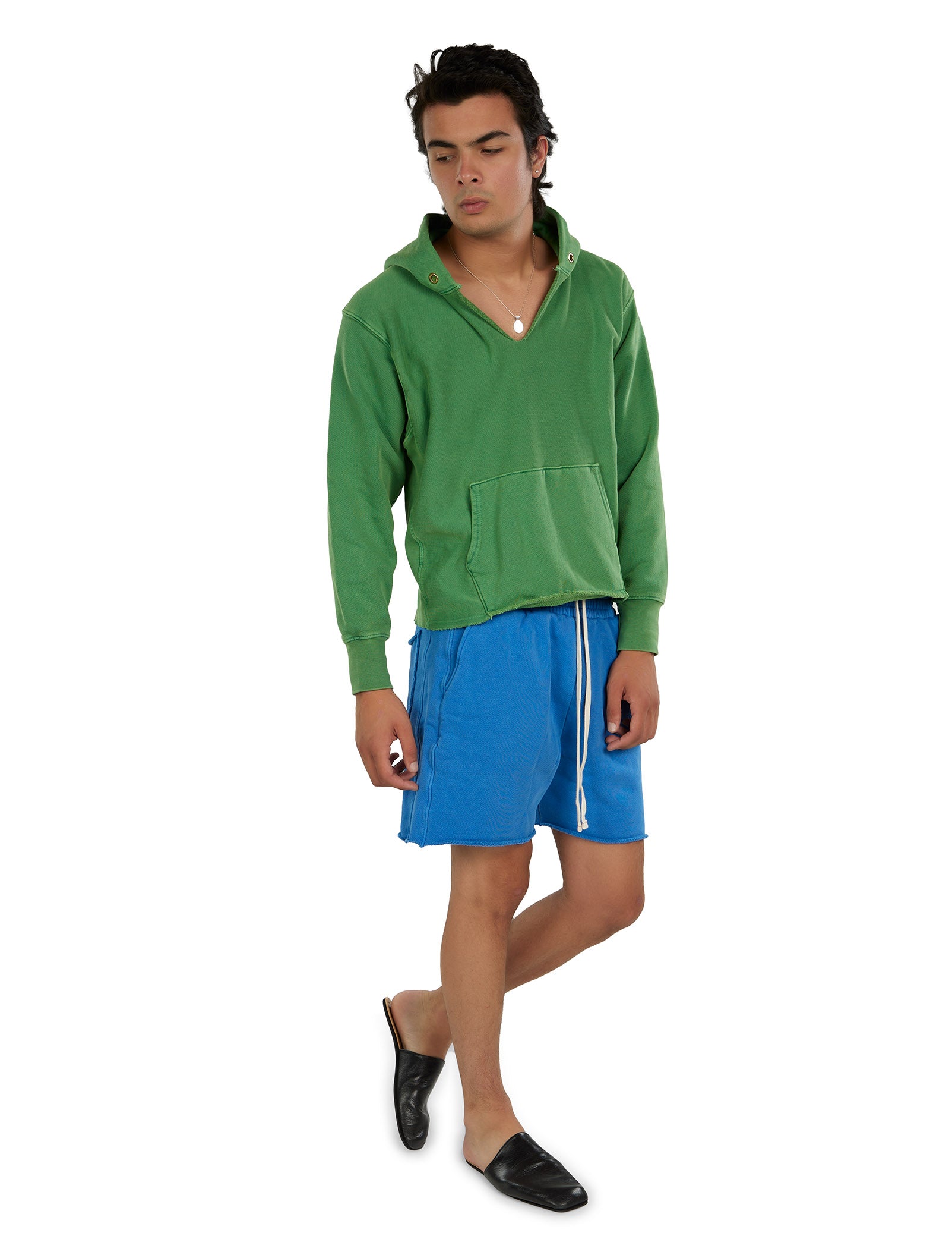 Heavyweight Raw Cropped Hoodie