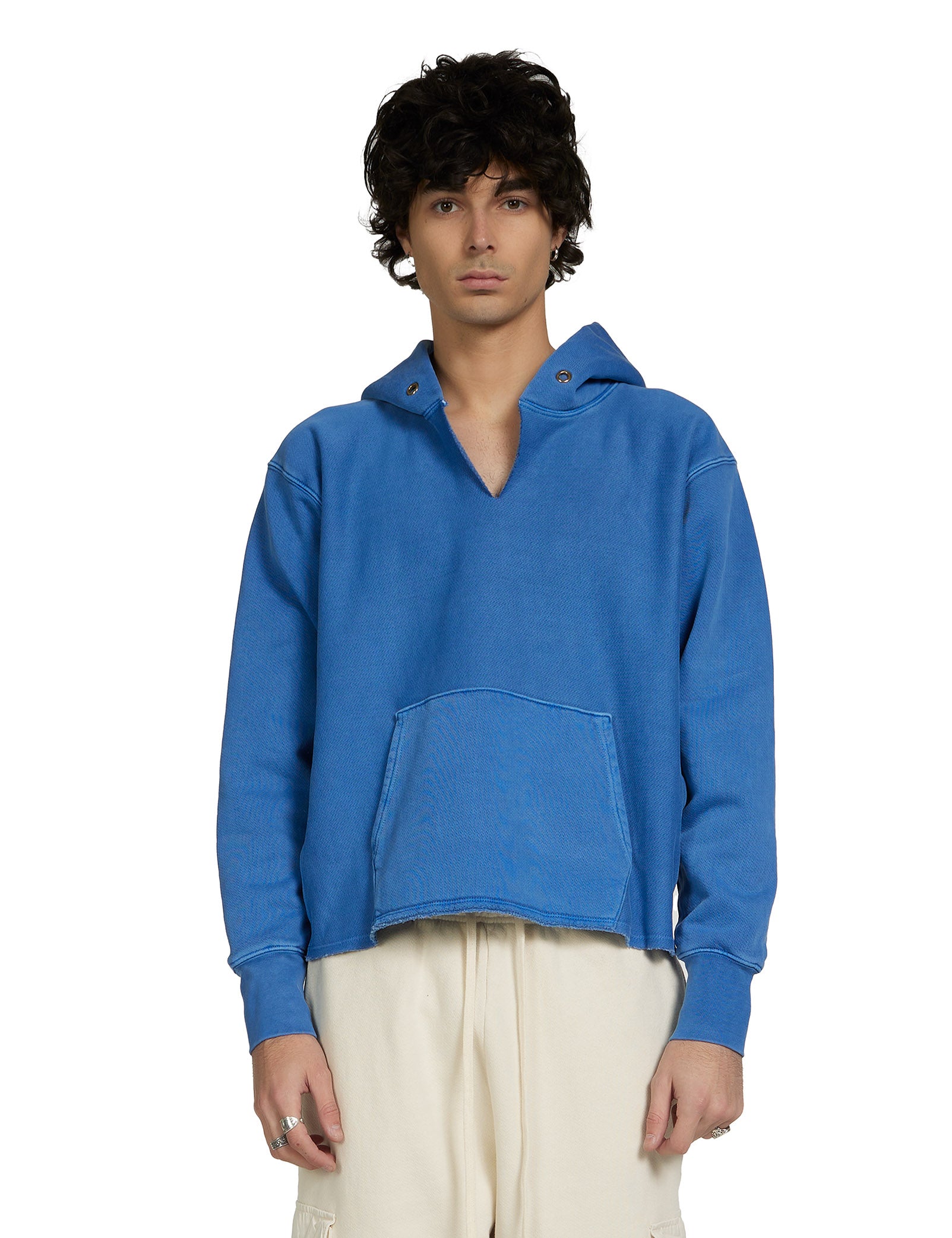 Heavyweight Raw Cropped Hoodie