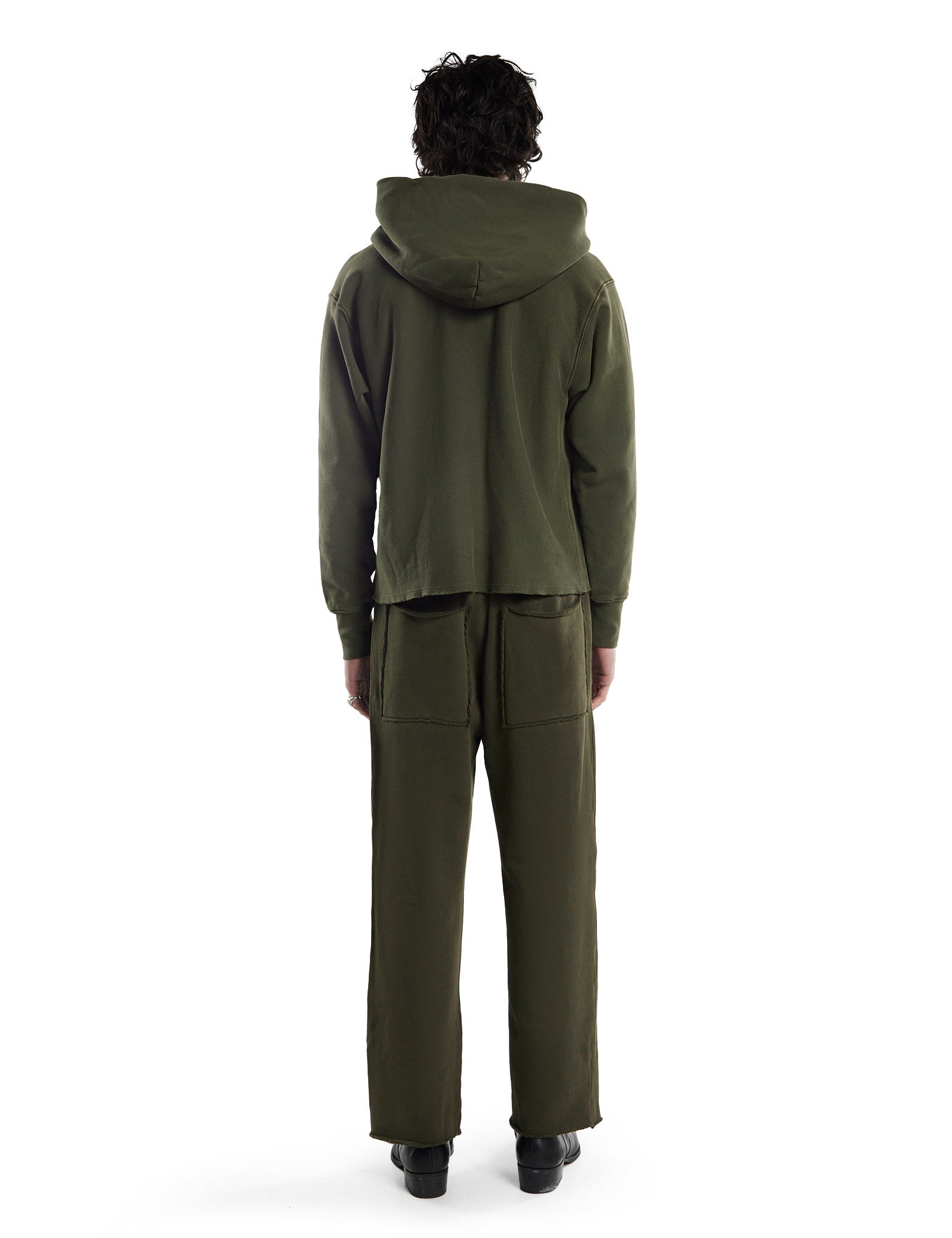 Heavyweight Raw Cropped Hoodie