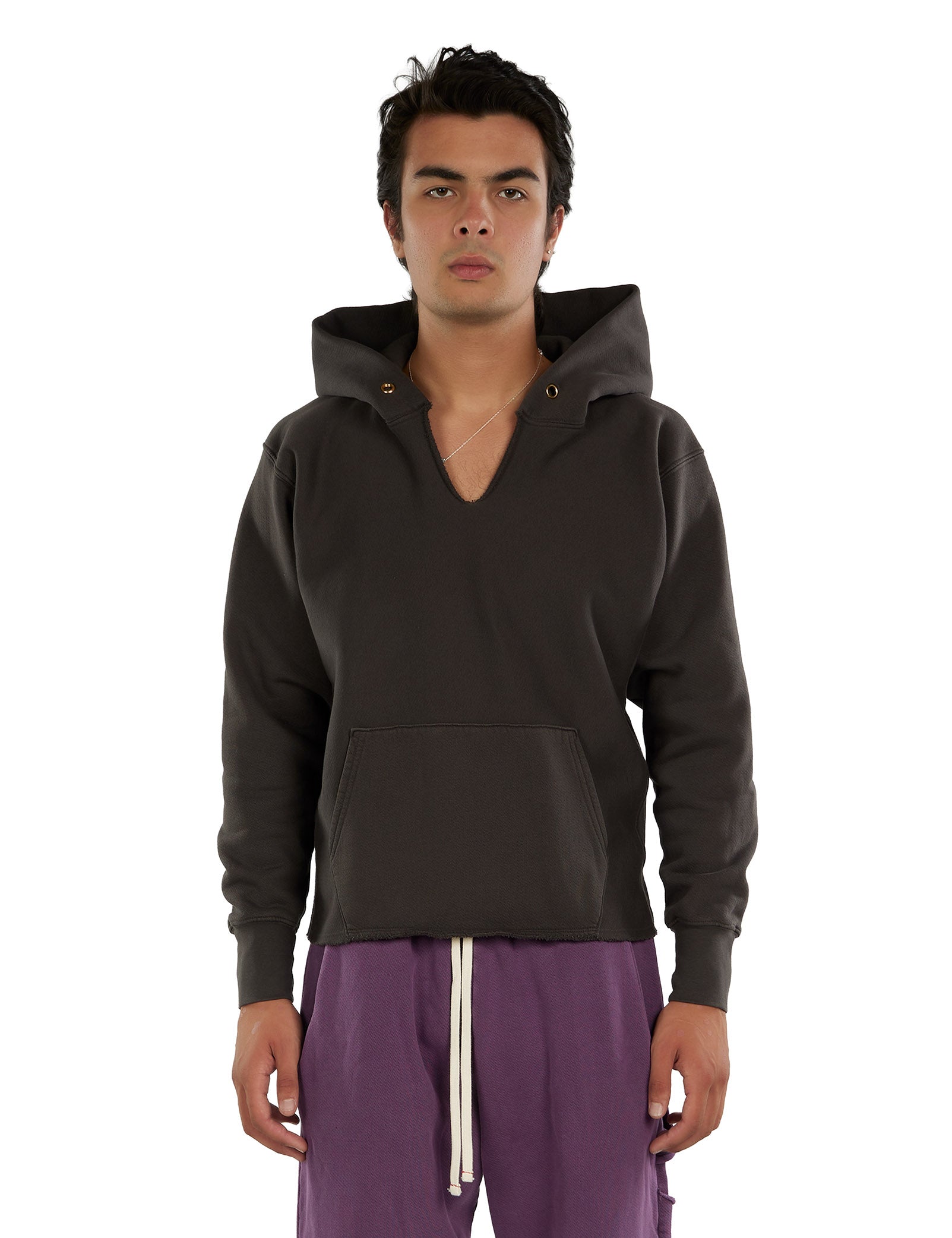 Heavyweight Raw Cropped Hoodie