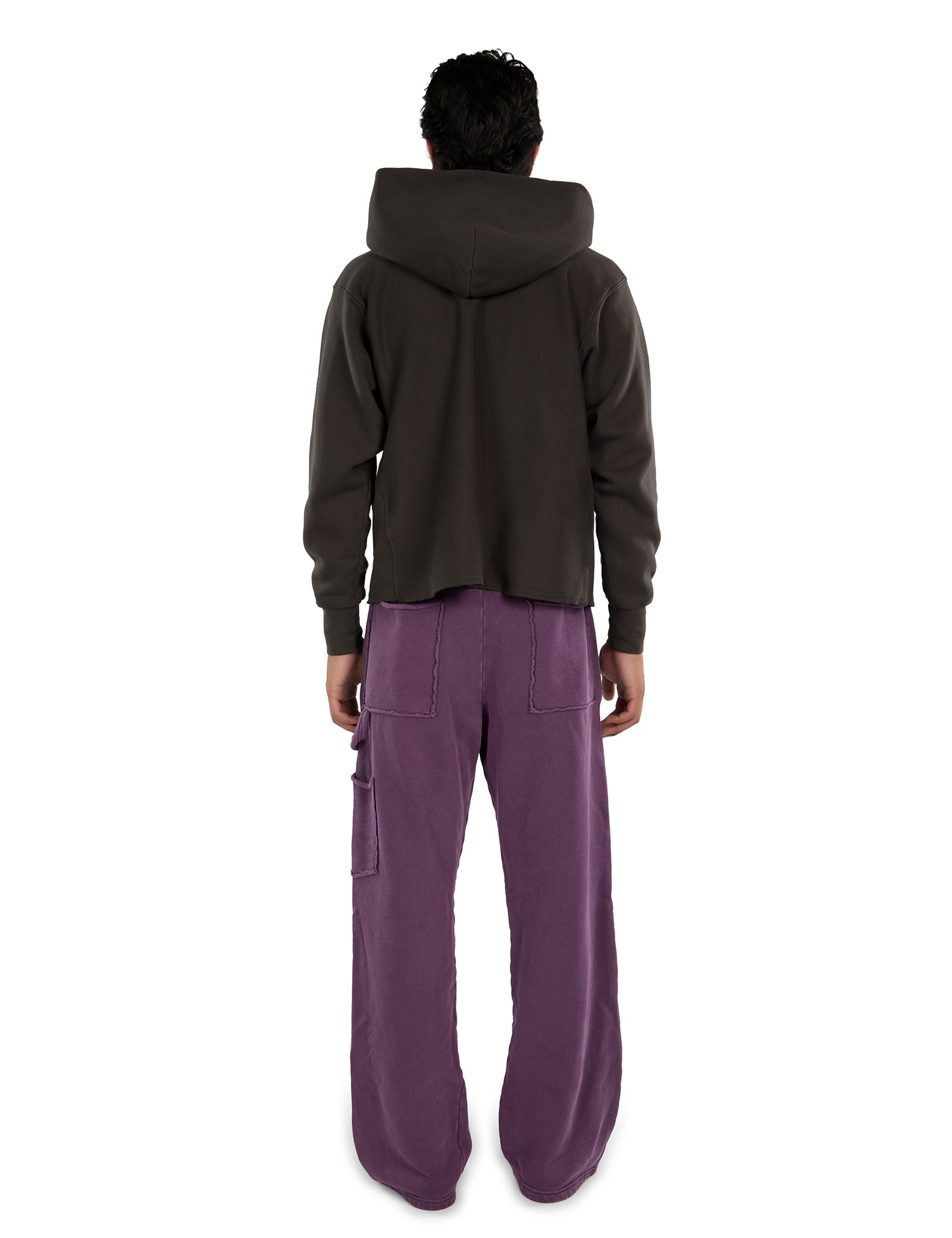 Heavyweight Raw Cropped Hoodie
