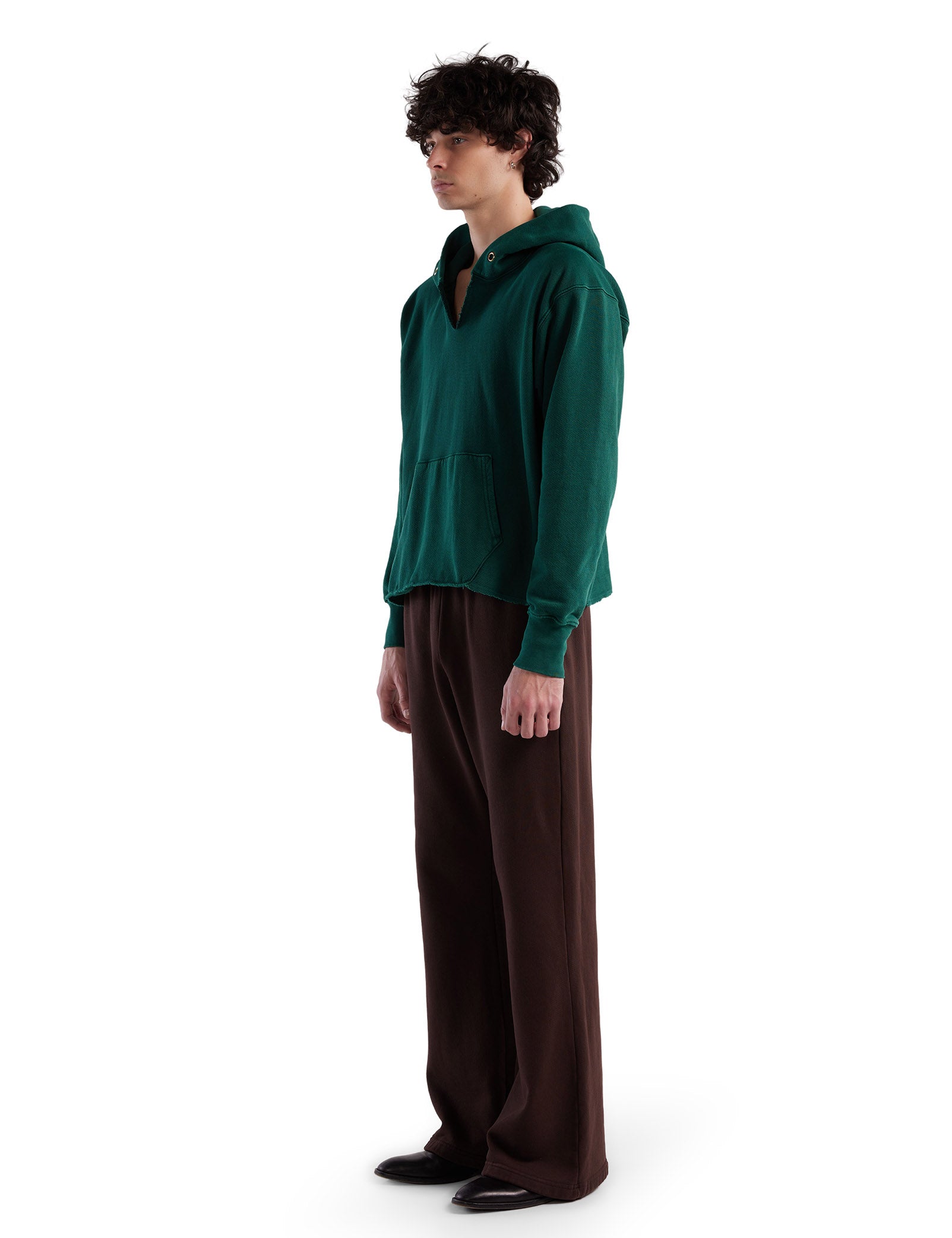 Heavyweight Raw Cropped Hoodie