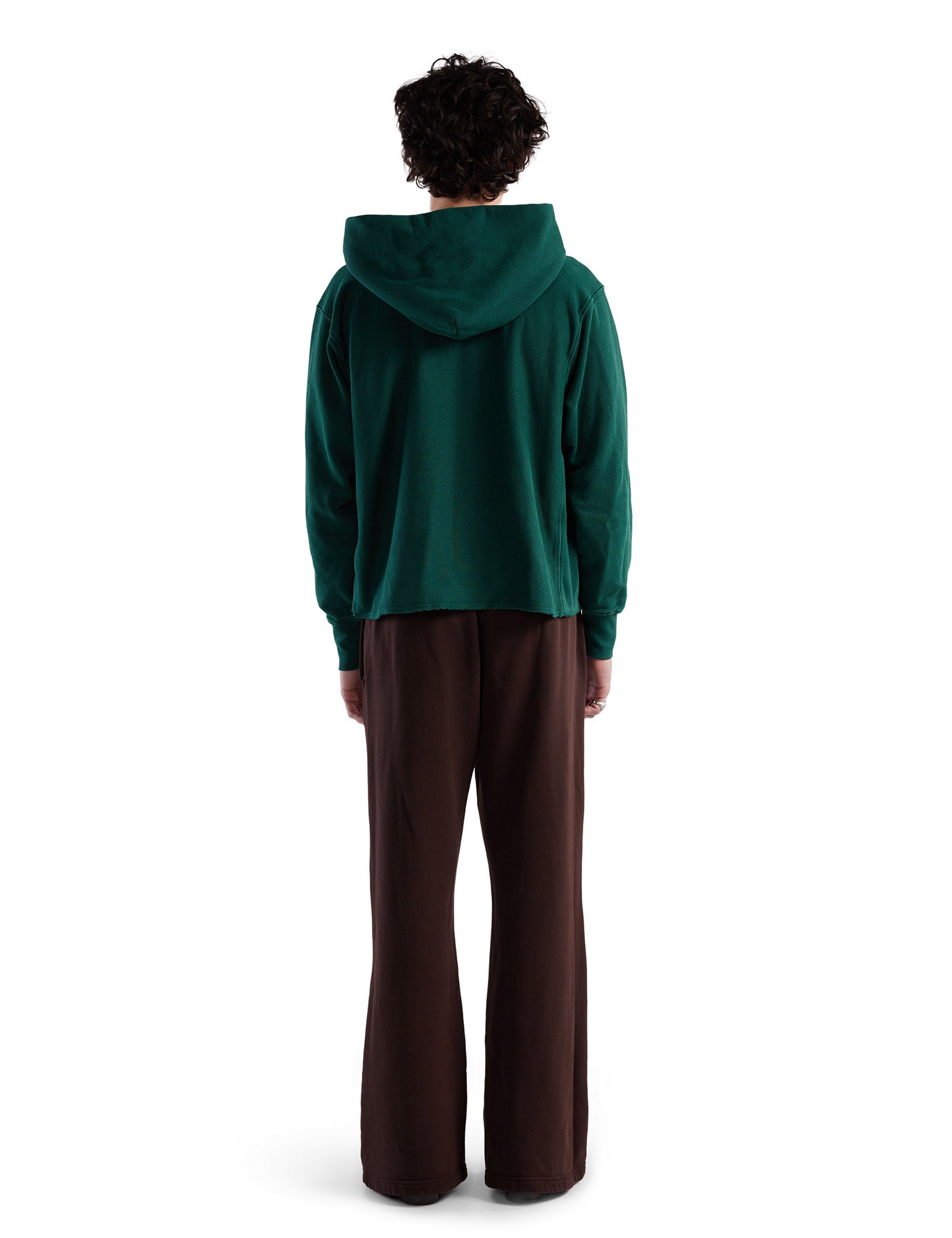 Heavyweight Raw Cropped Hoodie