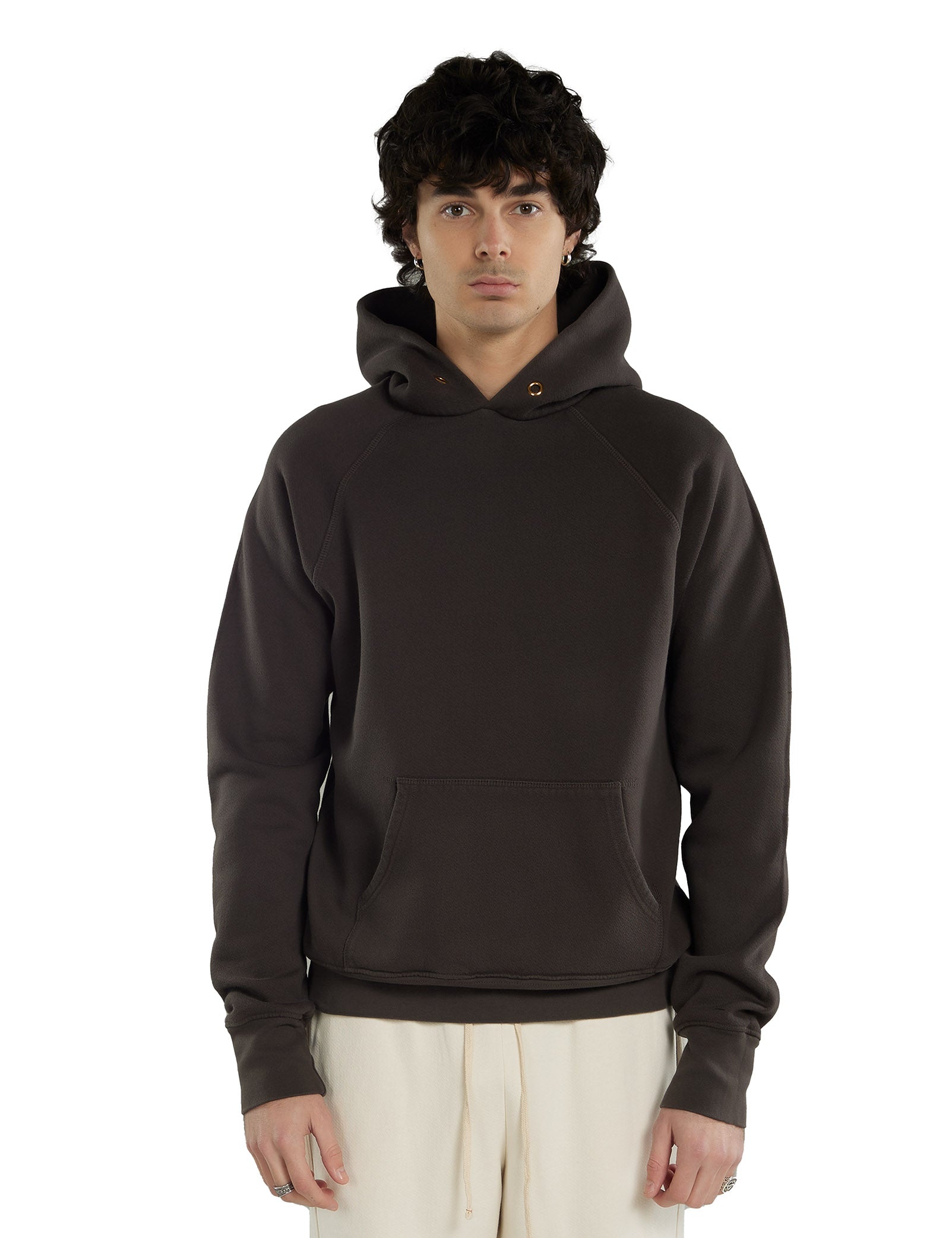 Heavyweight Classic Raglan Hoodie - Vintage Black – L E S T I E N