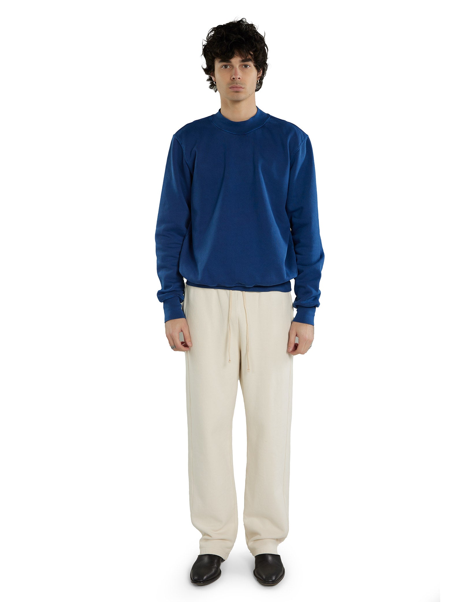 Heavyweight Banded Polo Mock Neck