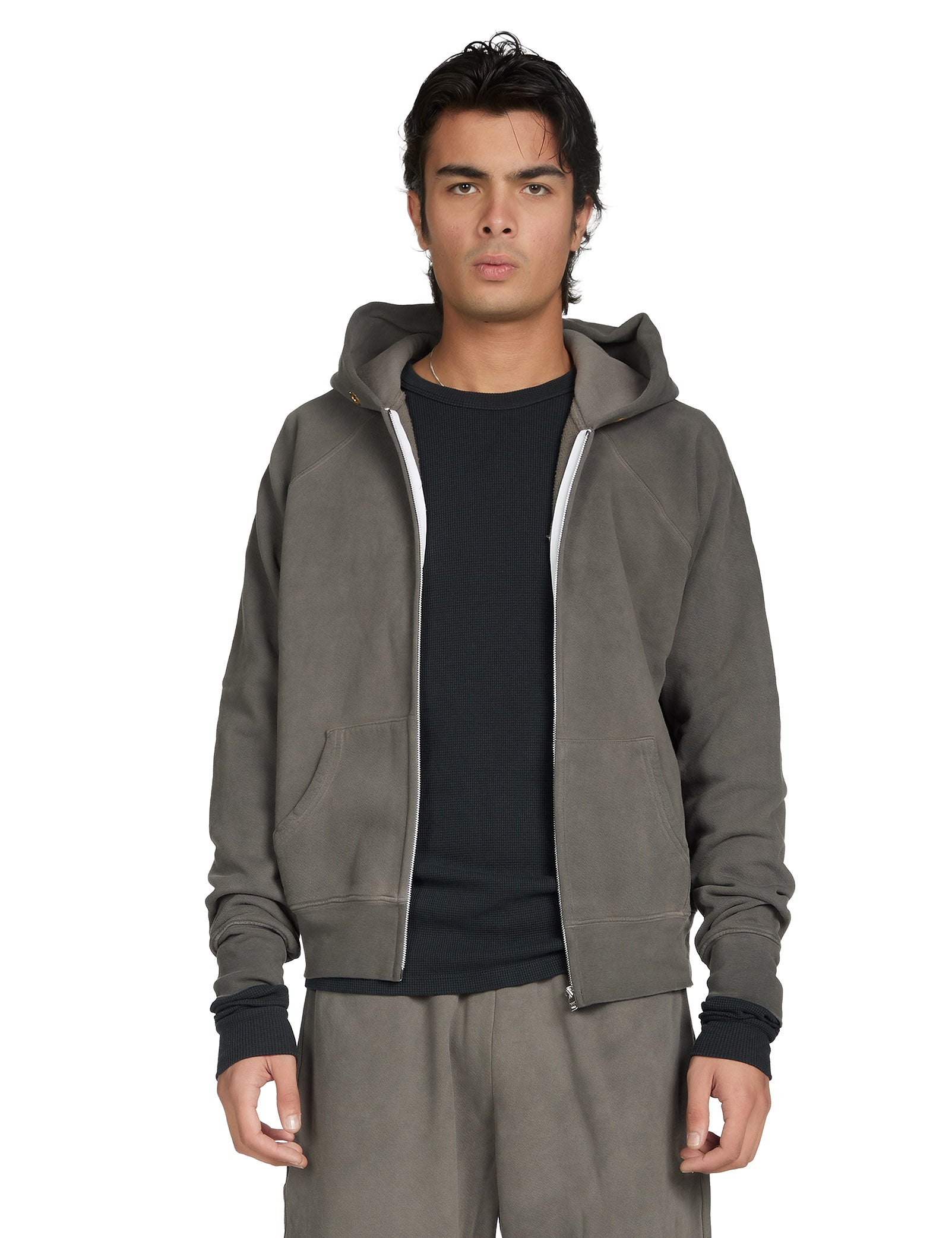 Heavyweight Raglan Zip Hoodie