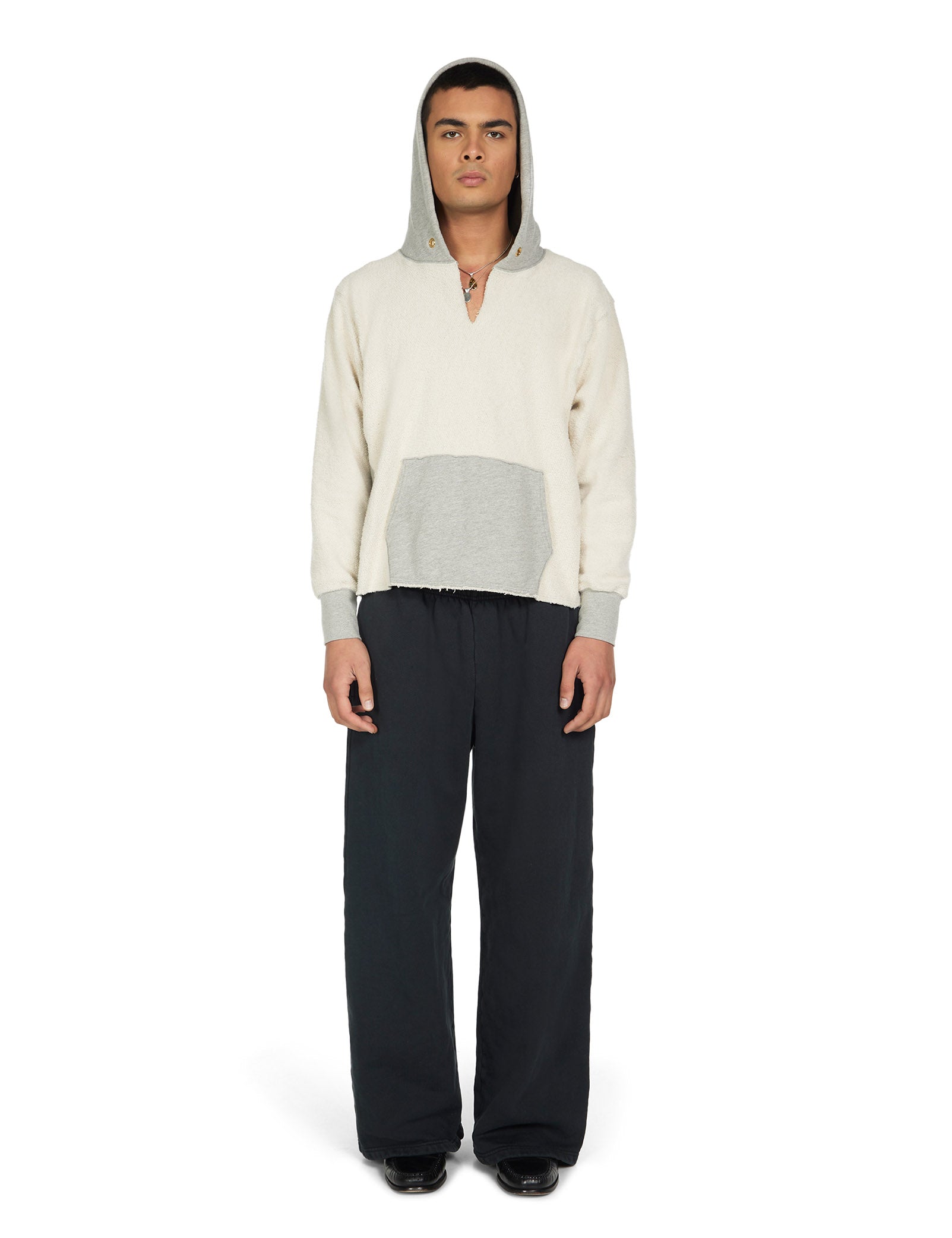 Heavyweight Inside Out Raw Cropped Hoodie