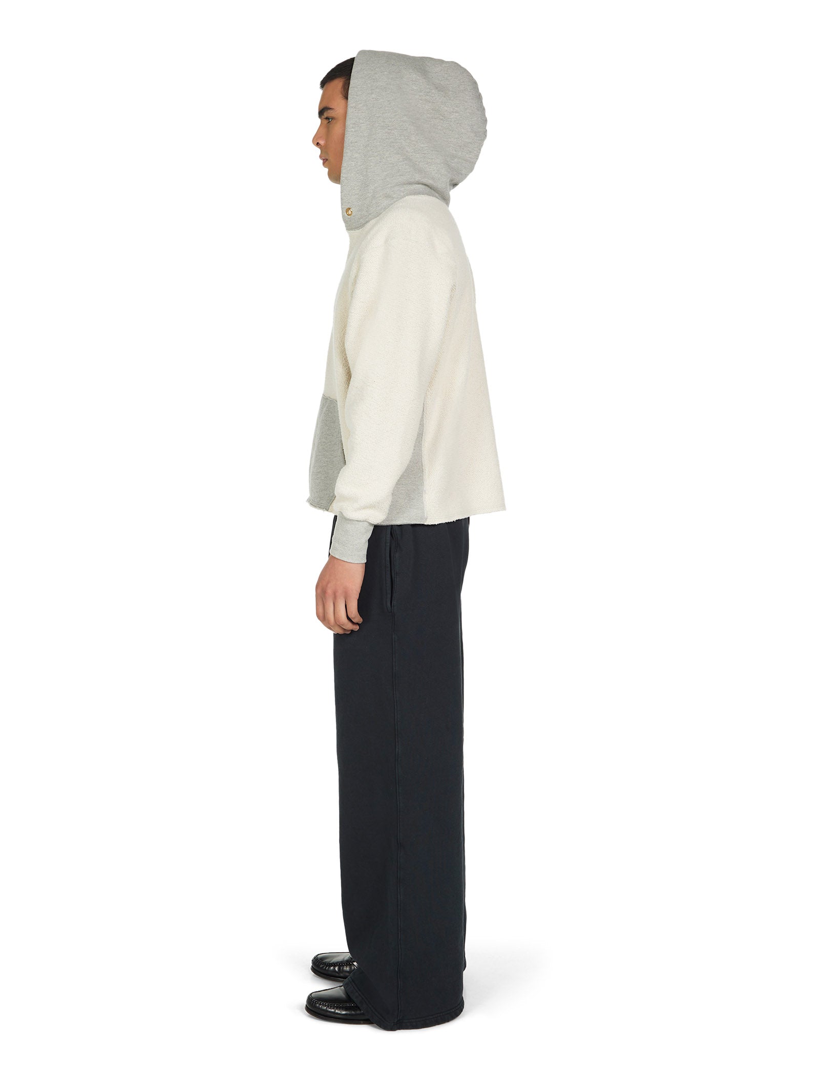 Heavyweight Inside Out Raw Cropped Hoodie