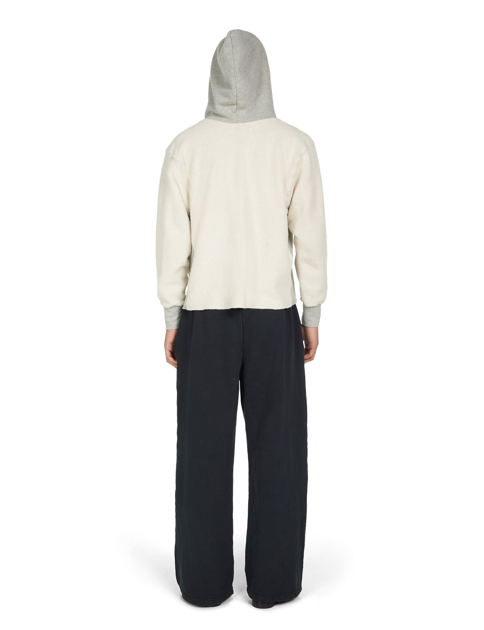 Heavyweight Inside Out Raw Cropped Hoodie