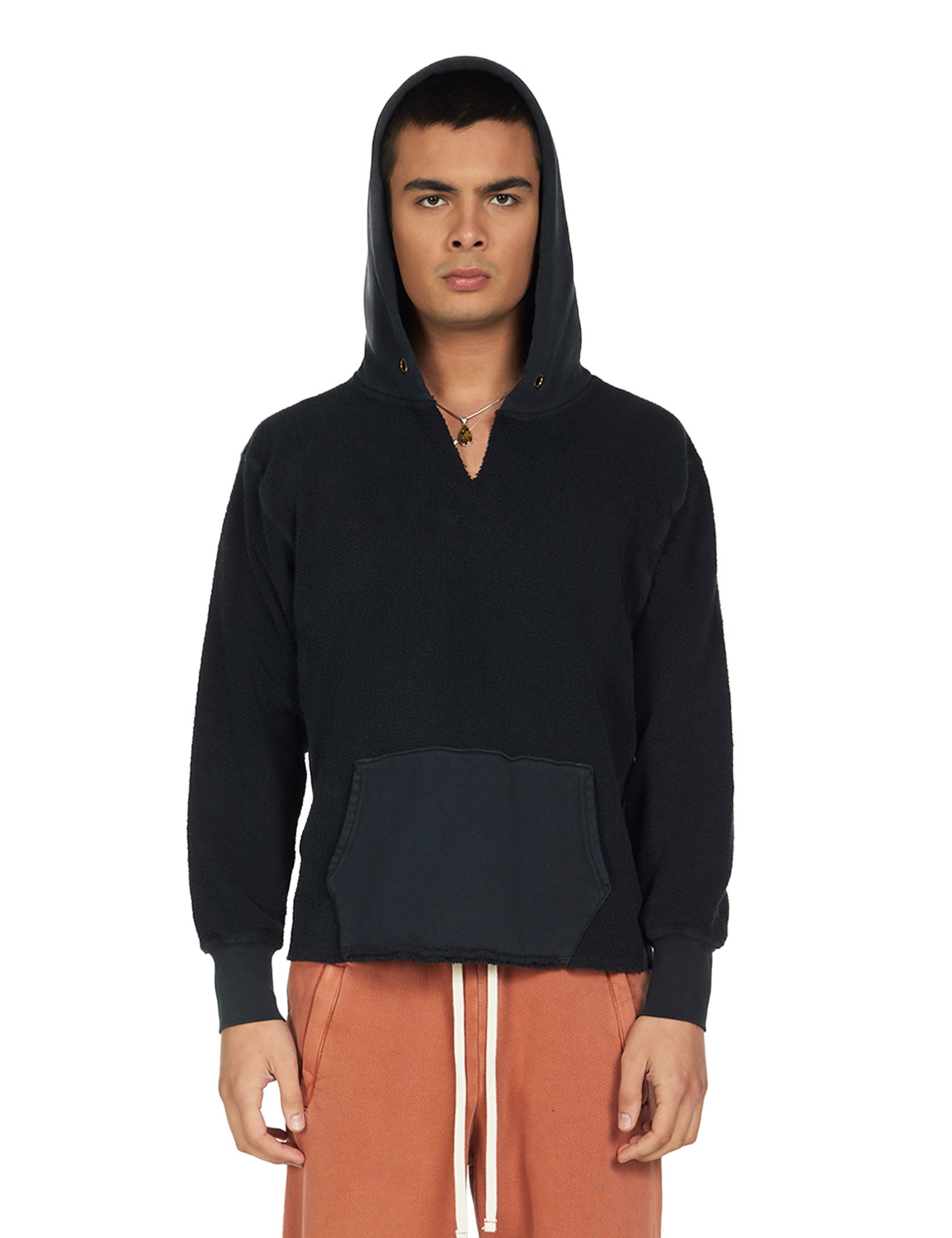 Heavyweight Inside Out Raw Cropped Hoodie