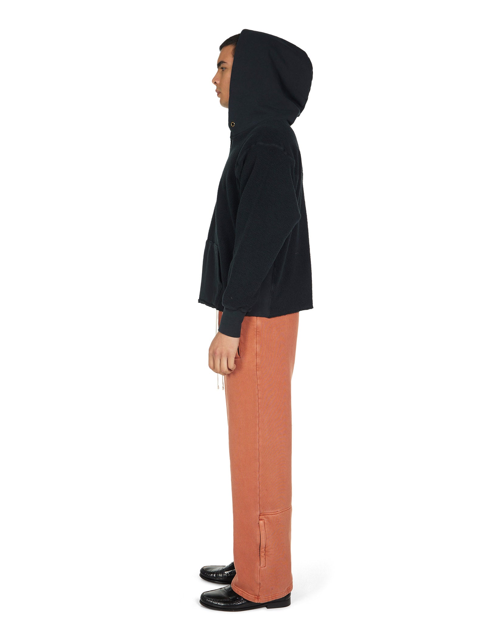 Heavyweight Inside Out Raw Cropped Hoodie