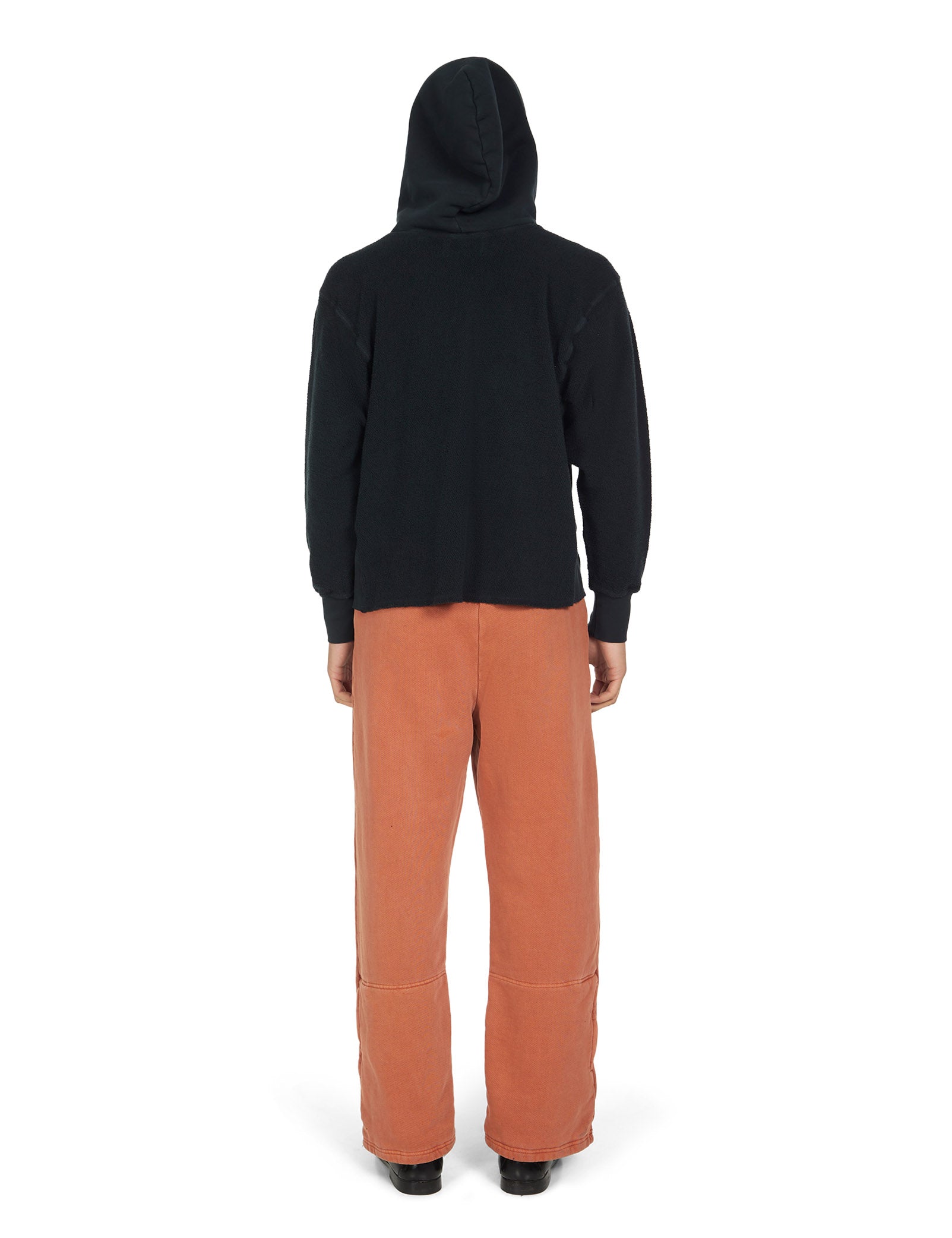 Heavyweight Inside Out Raw Cropped Hoodie