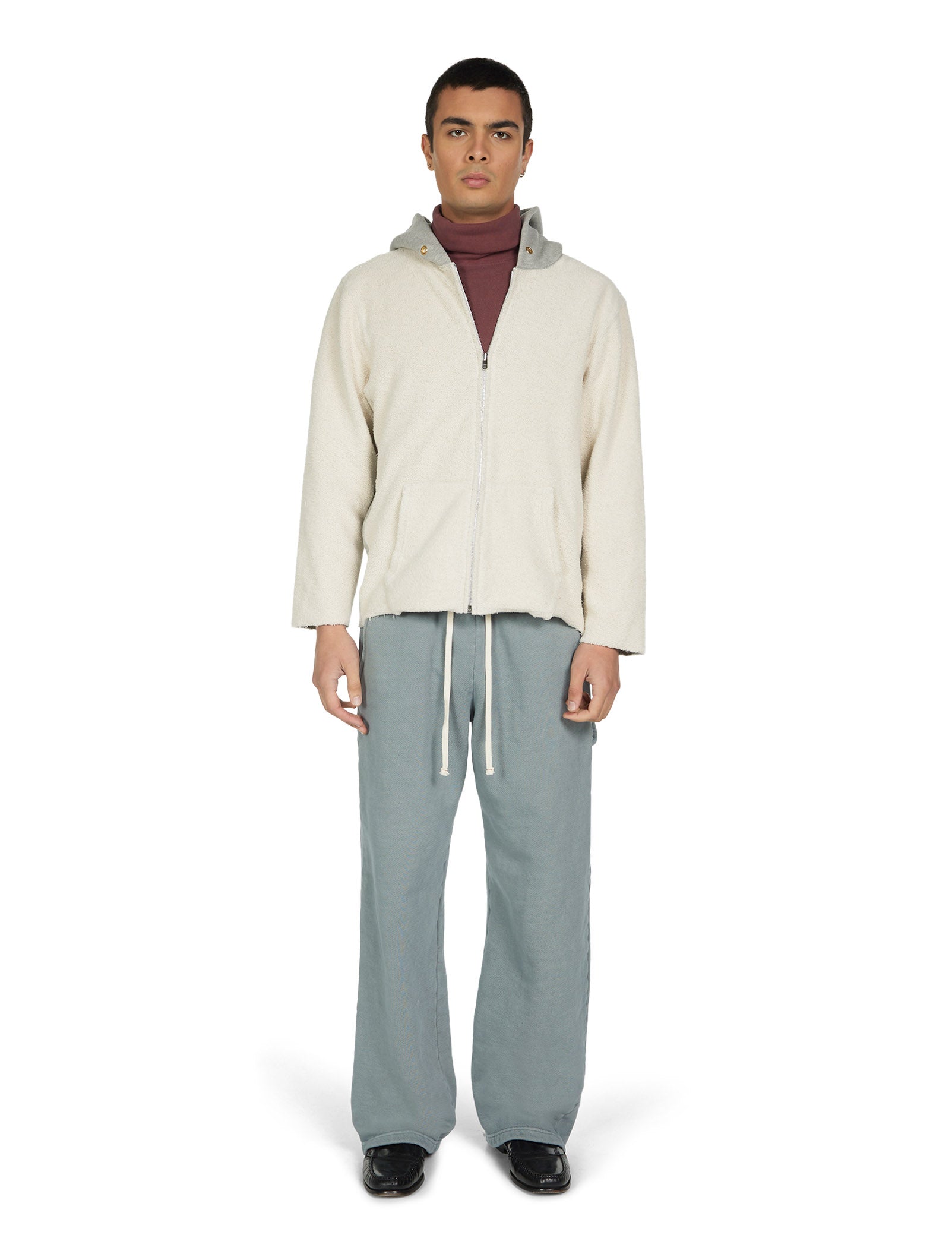 Heavyweight Inside Out Raw Zip Hoodie