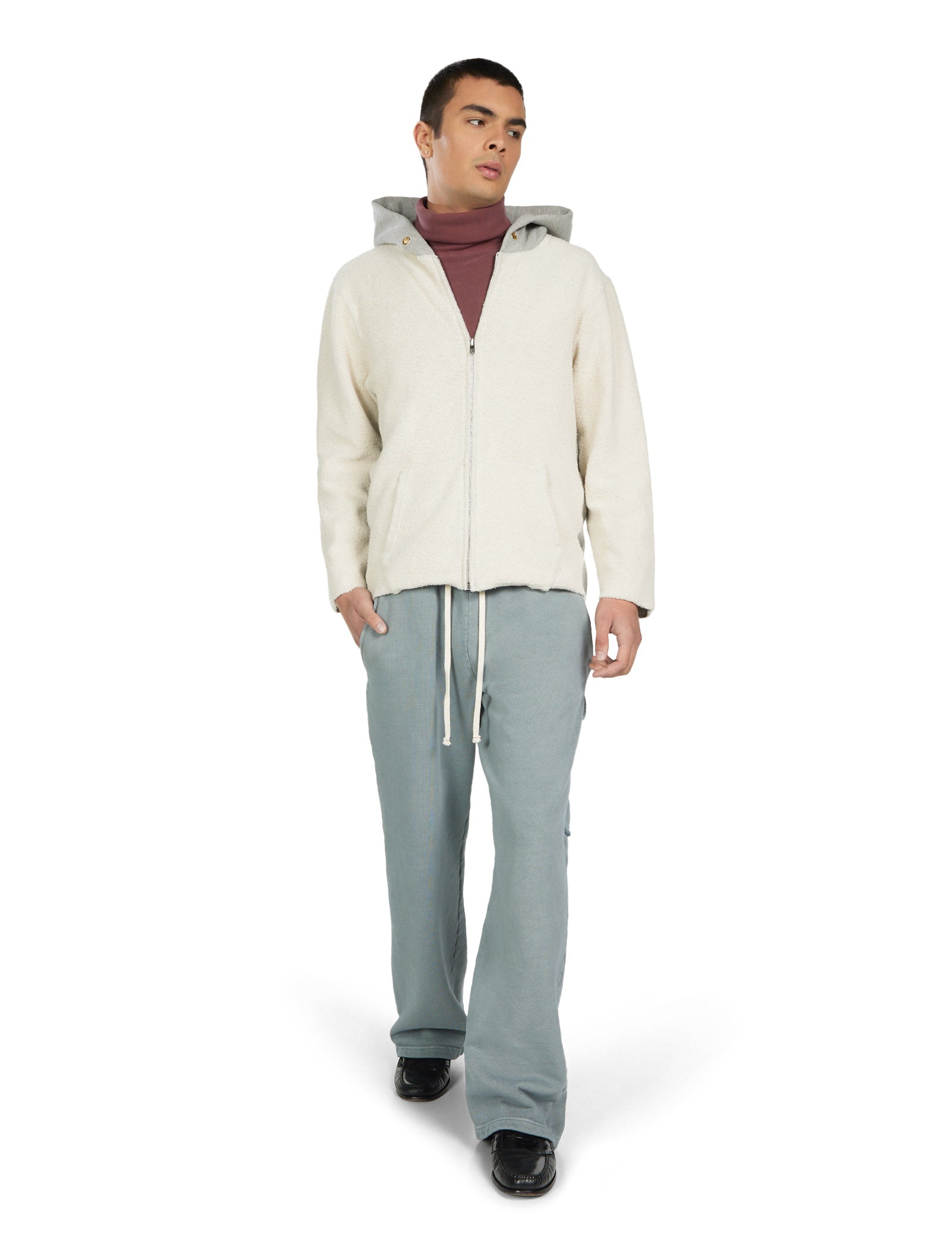 Heavyweight Inside Out Raw Zip Hoodie