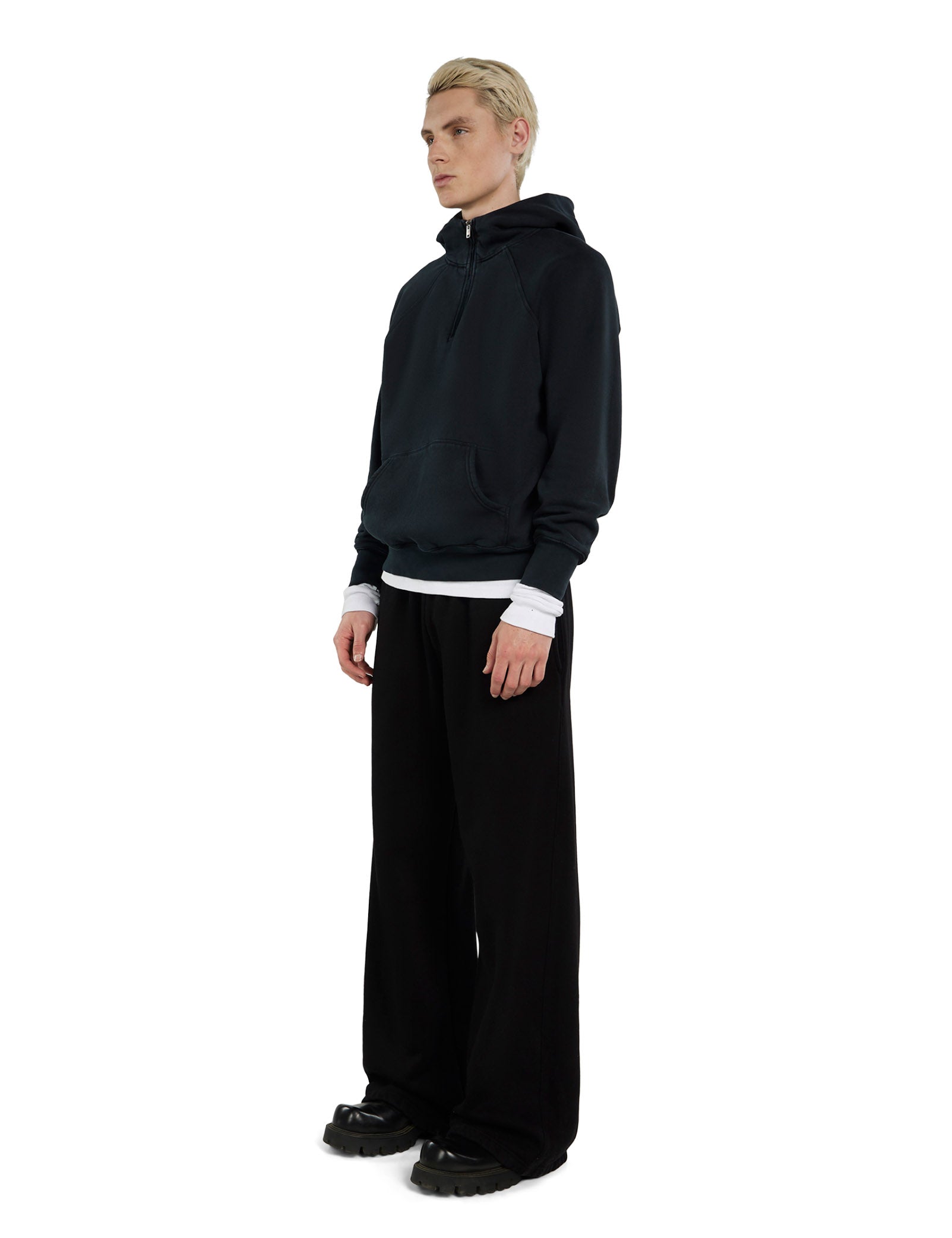 Heavyweight Half Zip Raglan Hoodie